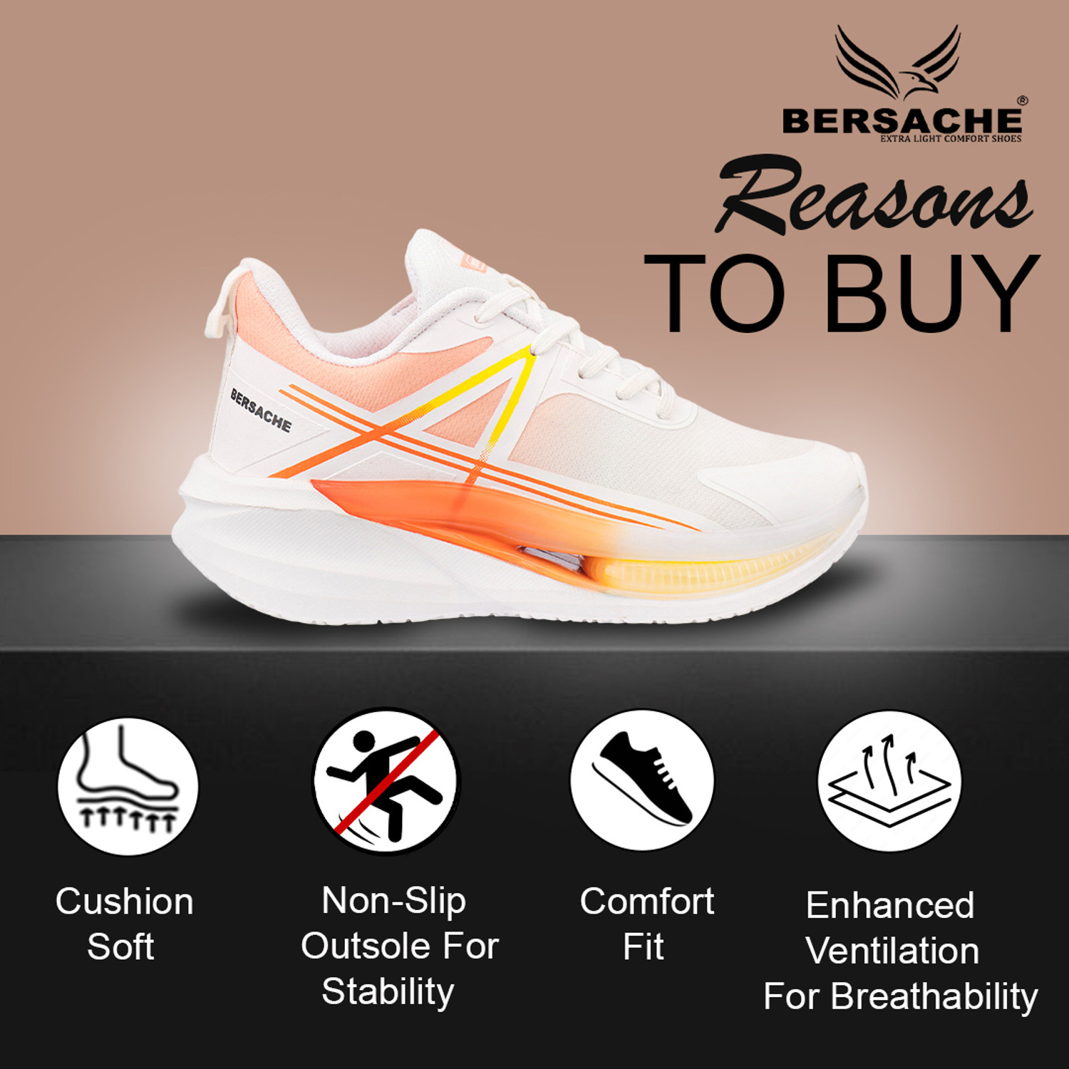 Image of BERSACHE Sports Shoes for men's Casuals For Men
