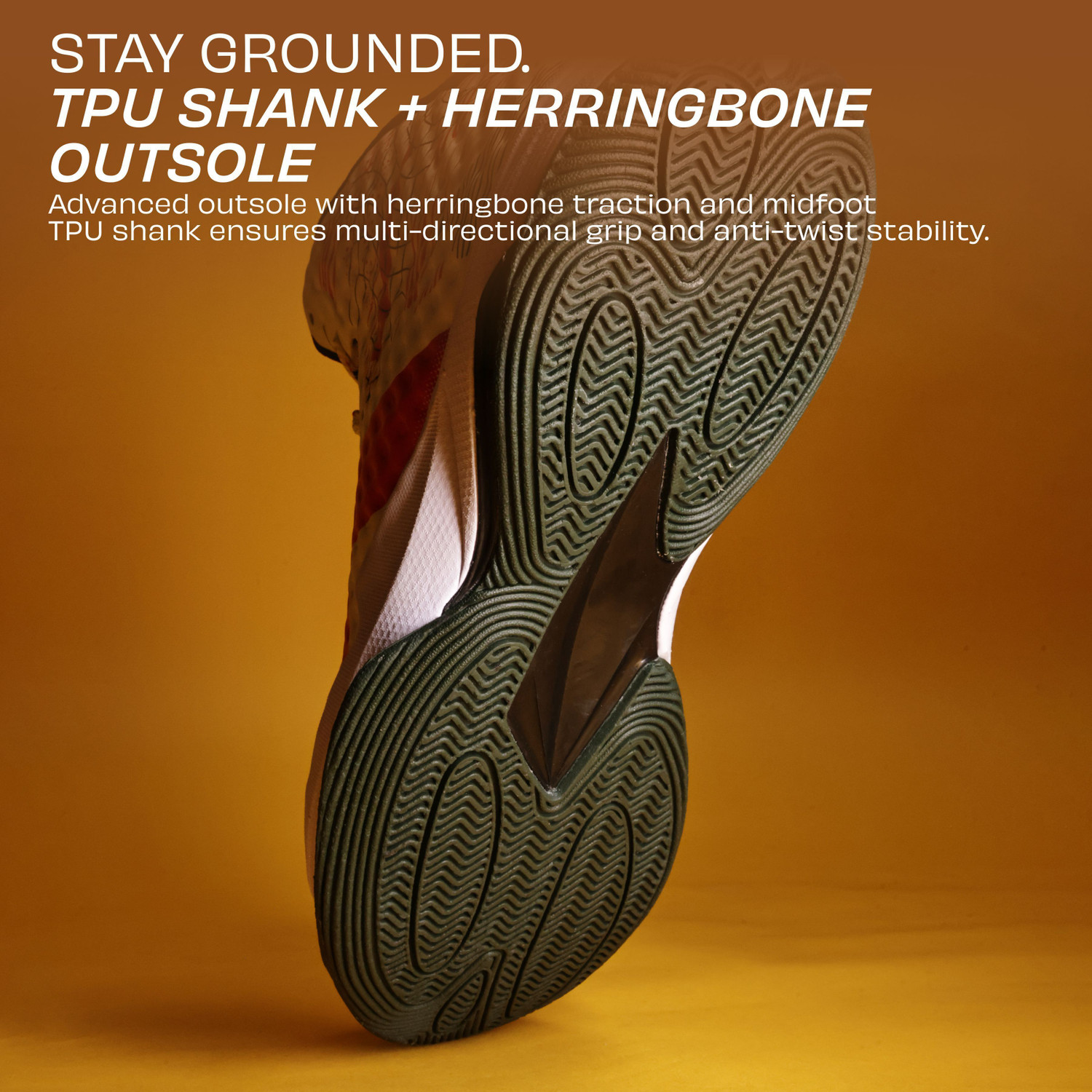 Image of NIVIA CLAWMARK, Duofoam Cushion, Herringbone Outsole with TPU Shank Stability Basketball Shoes For Men