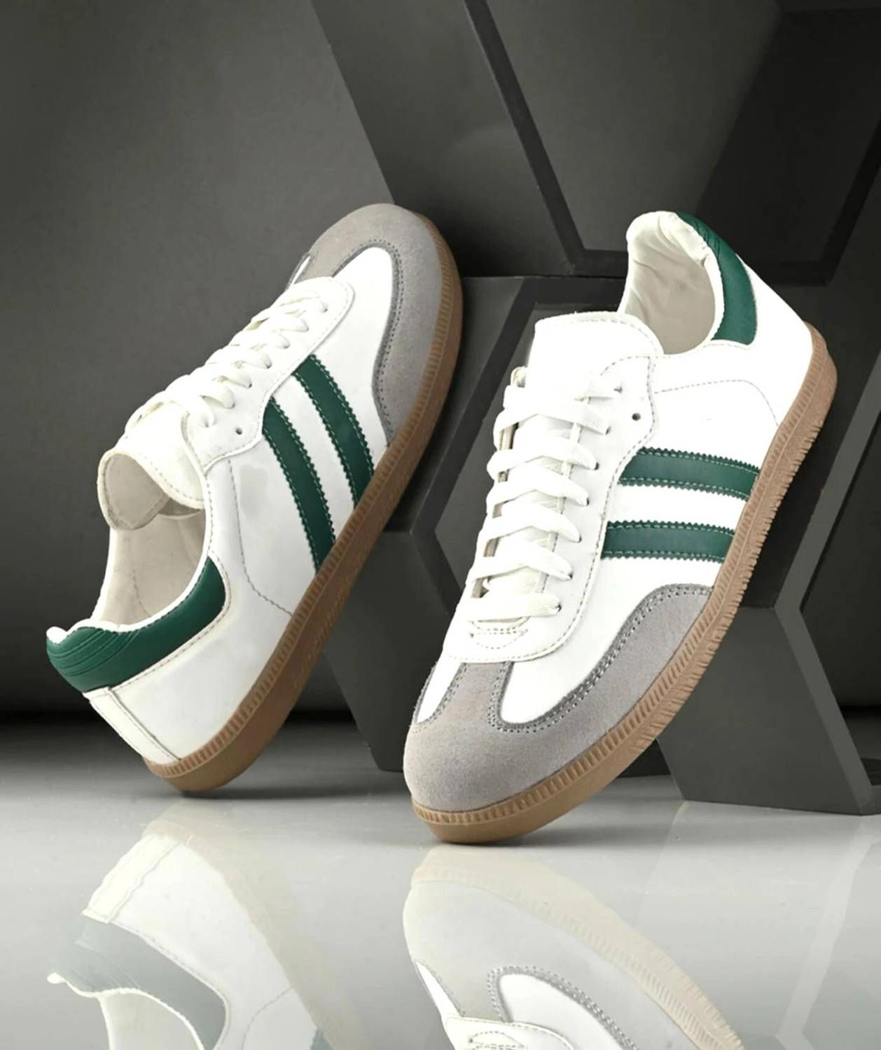 Aeonik Trendy Stylish Sneakers For Men White - Image 1