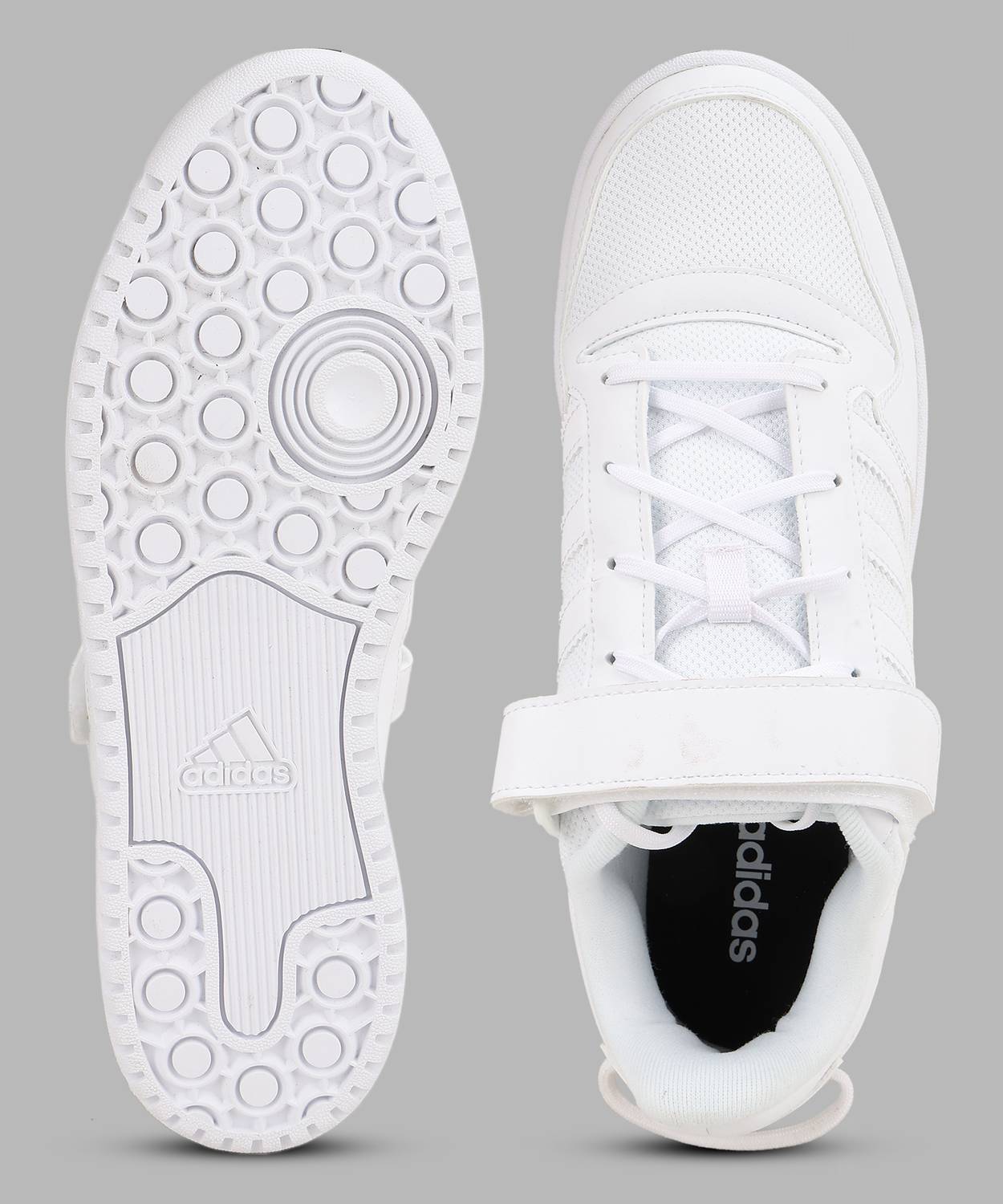 Adidas Heather Low White Sneakers For Men - Image 4