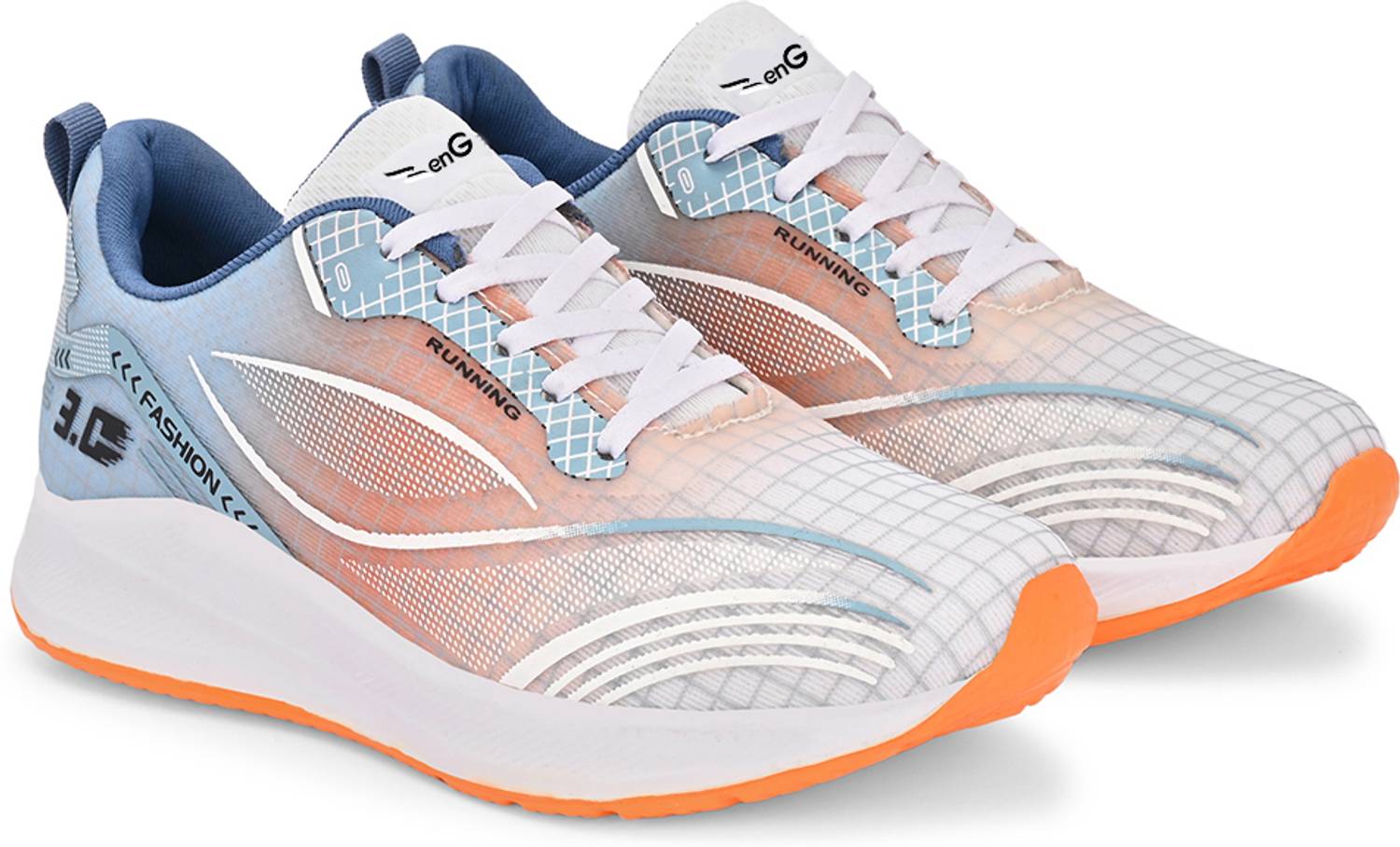 ZenG Men Sports Running Shoes Multicolor - Image 3
