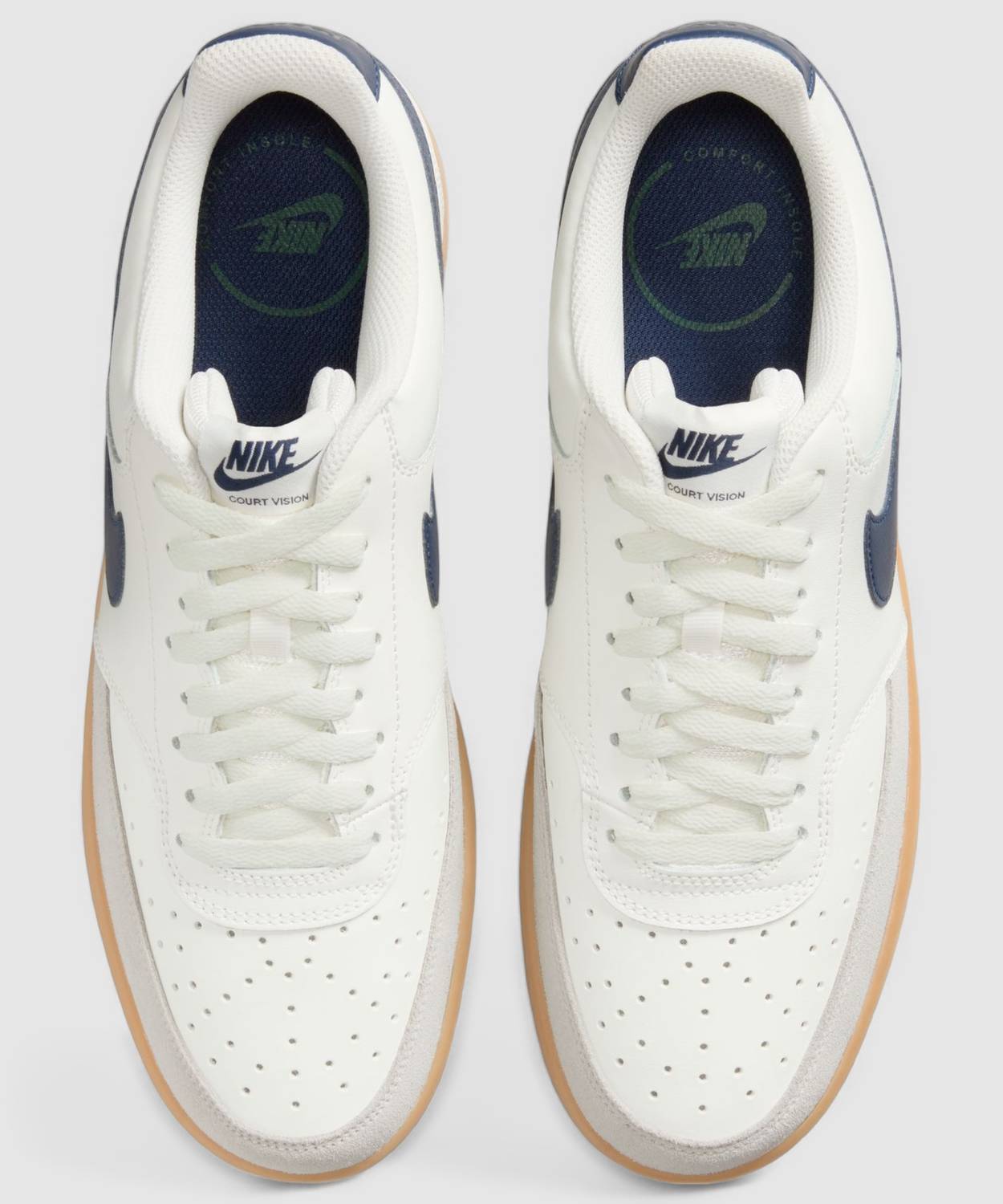 NIKE COURT VISION LO Men's White Sneakers - Image 3