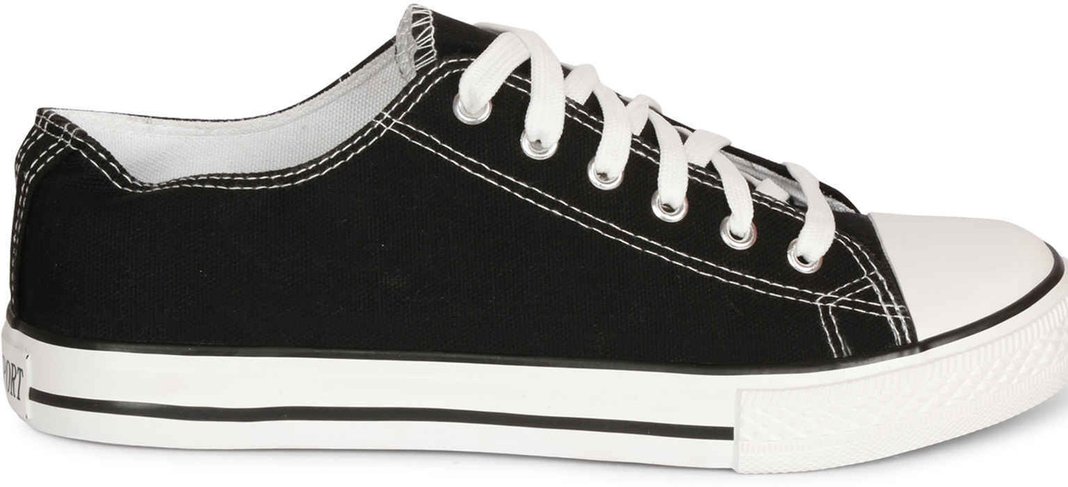 Image of Roadster Sneakers For Men (Black, White, 7)