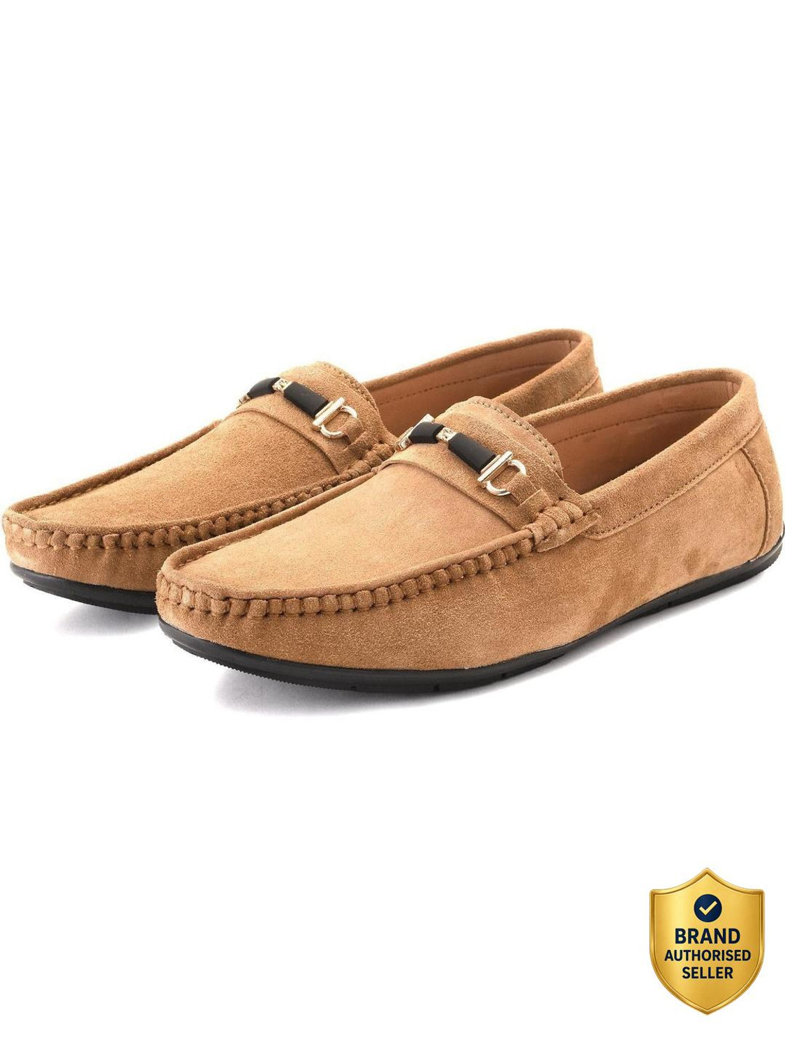 Image of LOUIS STITCH Men's Suede Leather Loafer Slip ons Moccasins Casual Loafers Loafers For Men