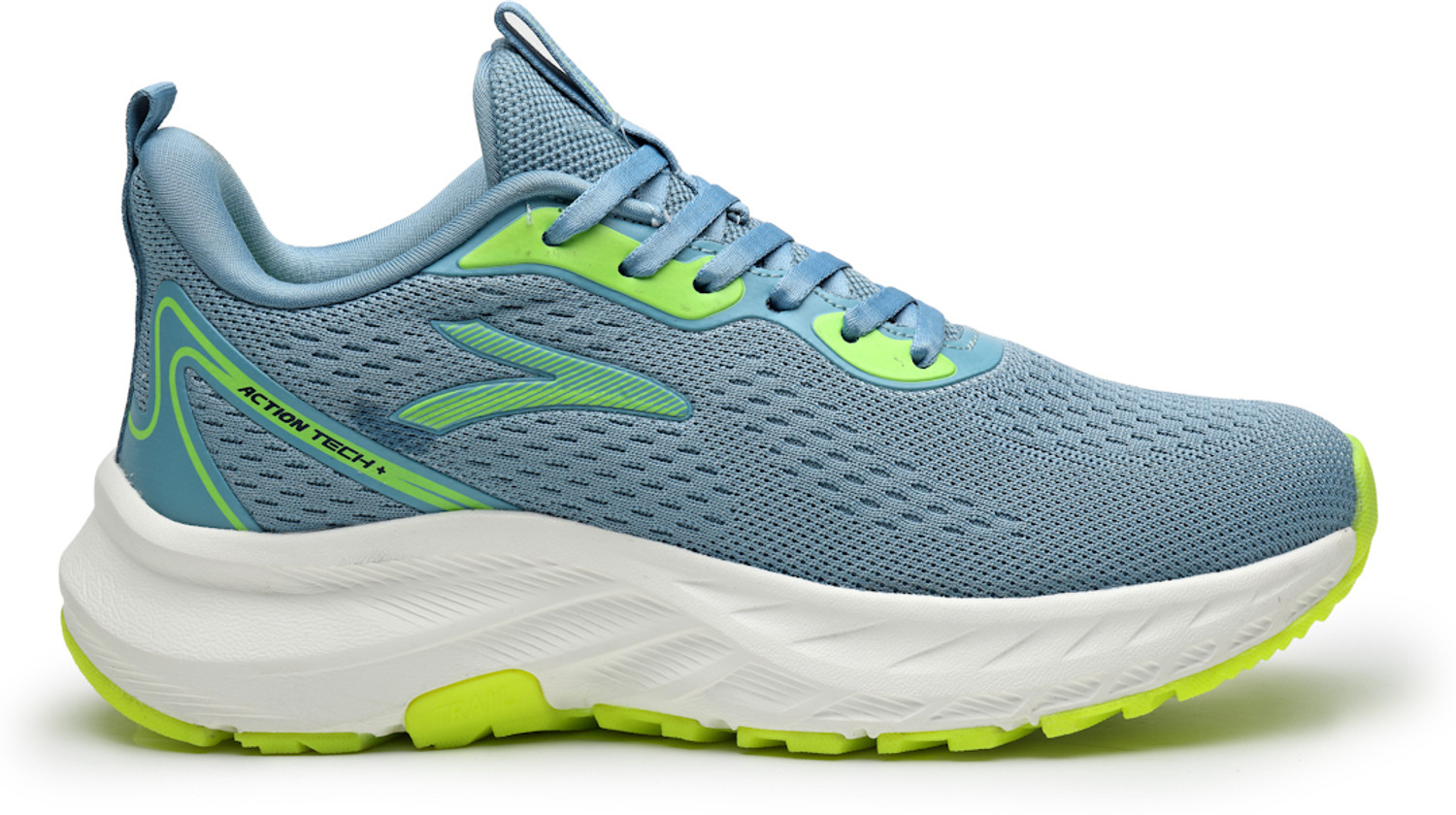 Image of action Athleo NITRO-1501 Lightweight Breathable Comfortable Sports Lace-Ups Running Shoes For Men