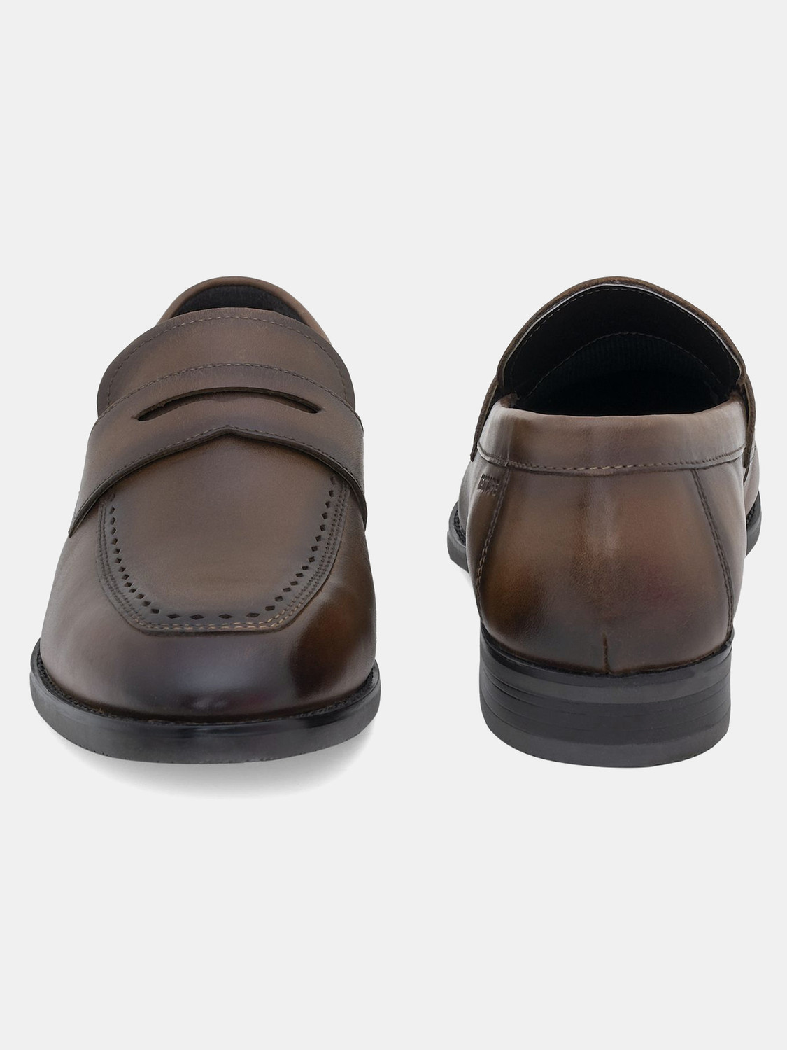 Image of RED TAPE Men's Leather Teak Shoes | Modern Classic Slip On For Men