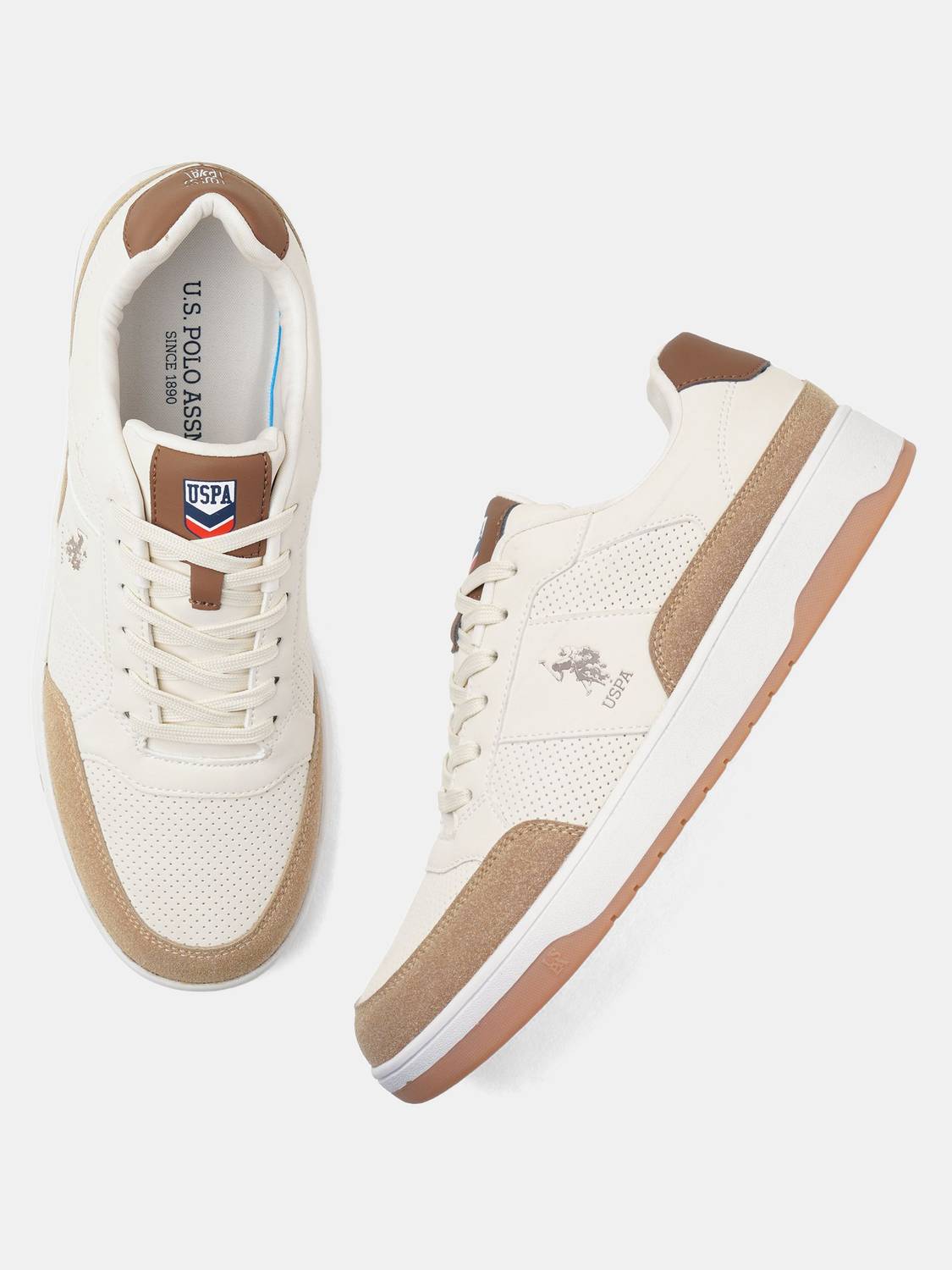 U.S. POLO ASSN. Men Beige Sneakers - Image 2