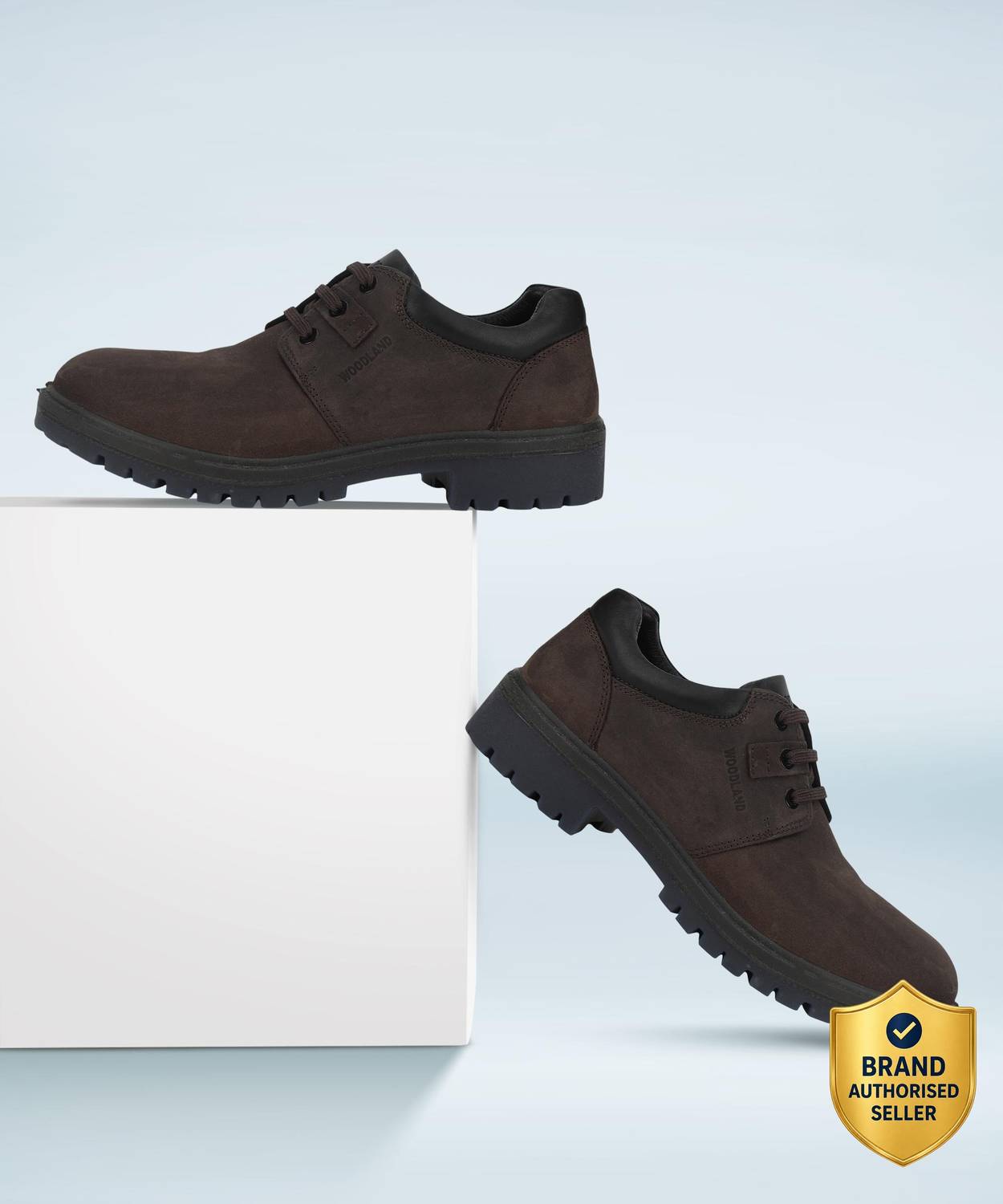 WOODLAND Men's Lace Up Casual Shoes - Image 1
