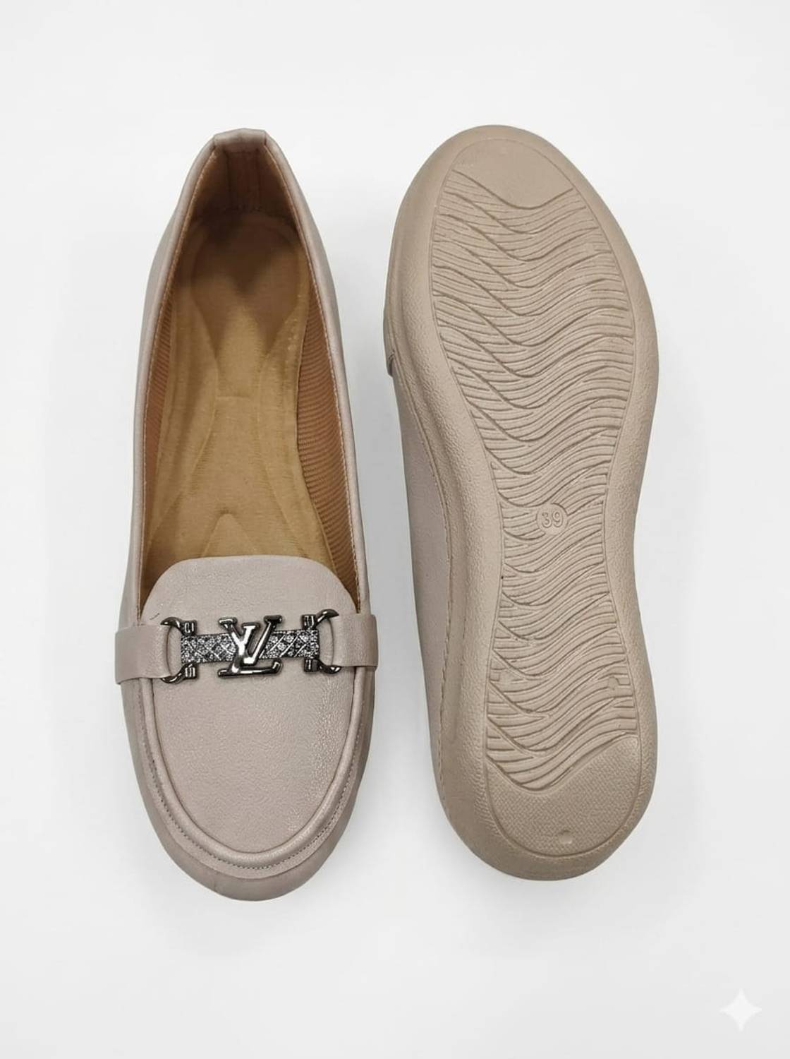 SHINZU NIDA KHAN Women Beige Loafers - Image 4