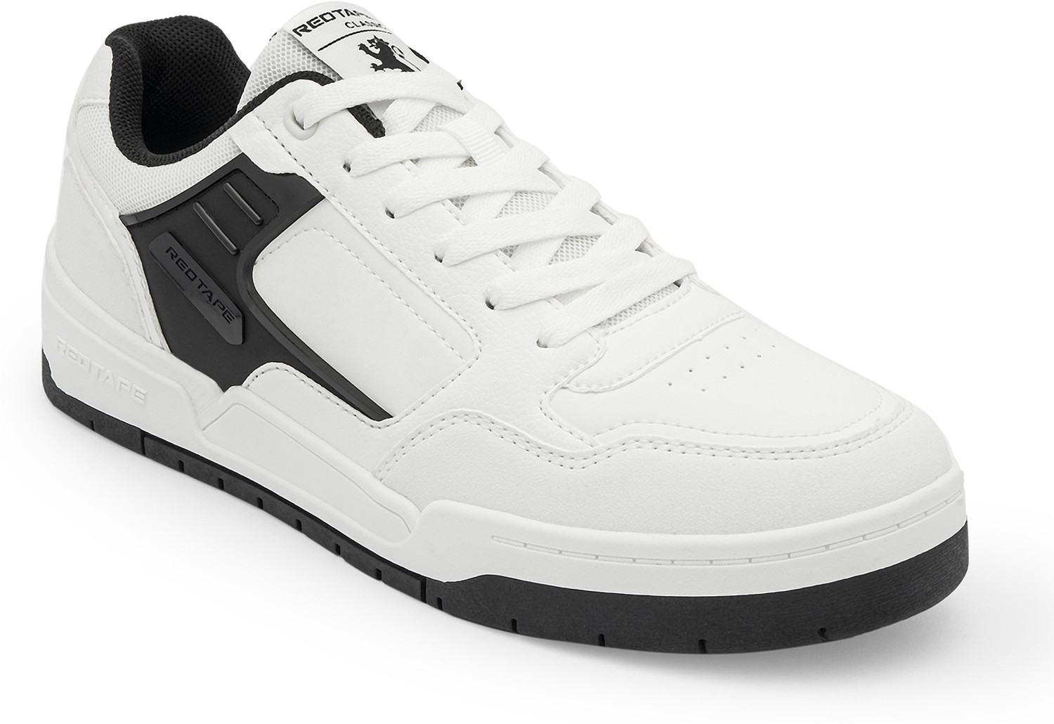Image of RED TAPE Low Cut Sneaker for Men in White Black | Sneaker Sneakers For Men