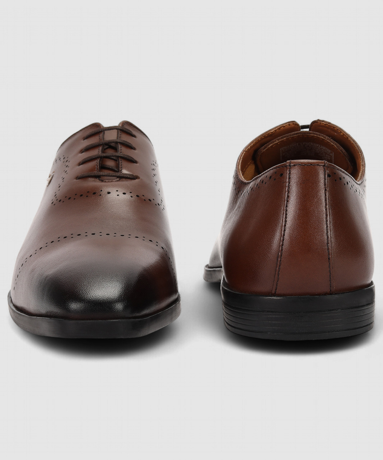 Image of LOUIS PHILIPPE Premium Leather Breathable Anti-Slip with Heel Formal Lace Up For Men