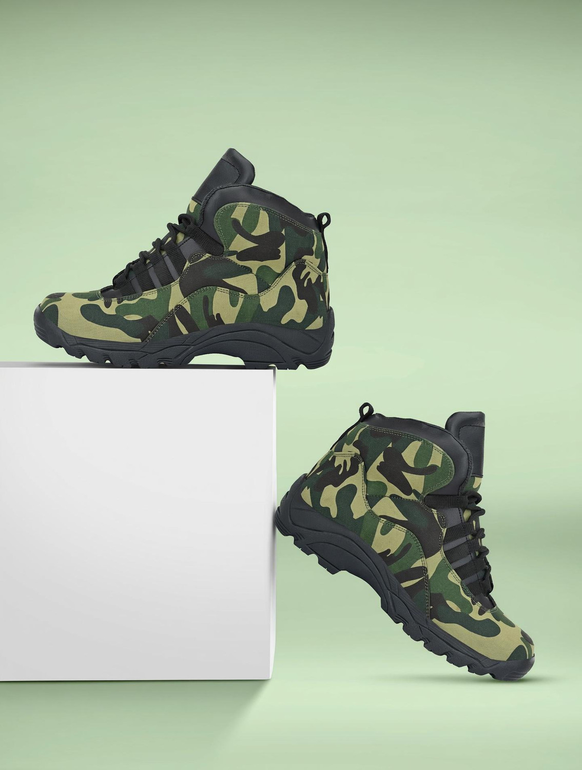 Image of leo shoes Leo's Men's Hiking Boots Lightweight Anti-Slip Outdoor Shoes Mid Top Ankle Hiker Trekking Work Boot Hiking & Trekking Shoes For Men