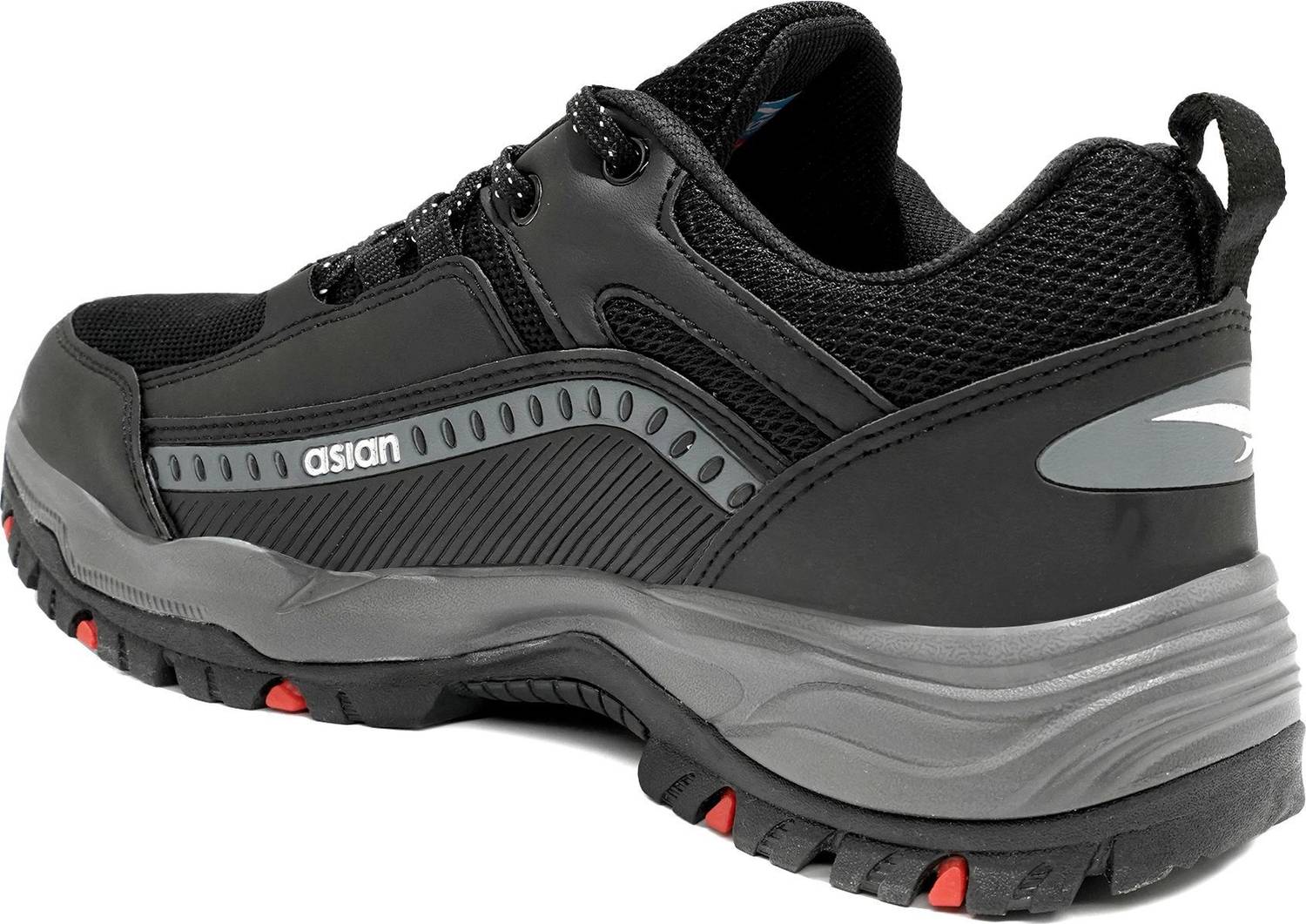 asian Everest-01 Black Trekking Shoe - Image 5