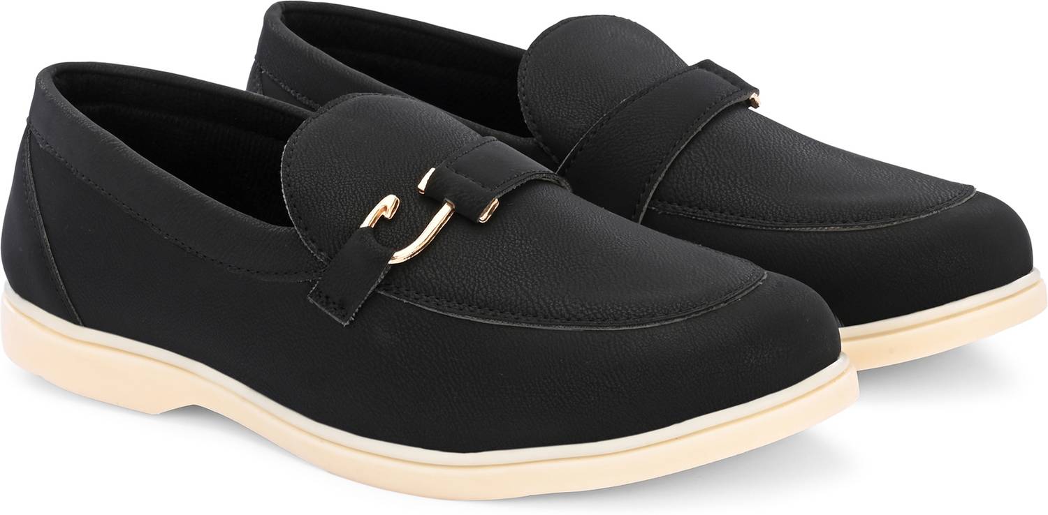 BELLION Black Loafers for Men - Image 5