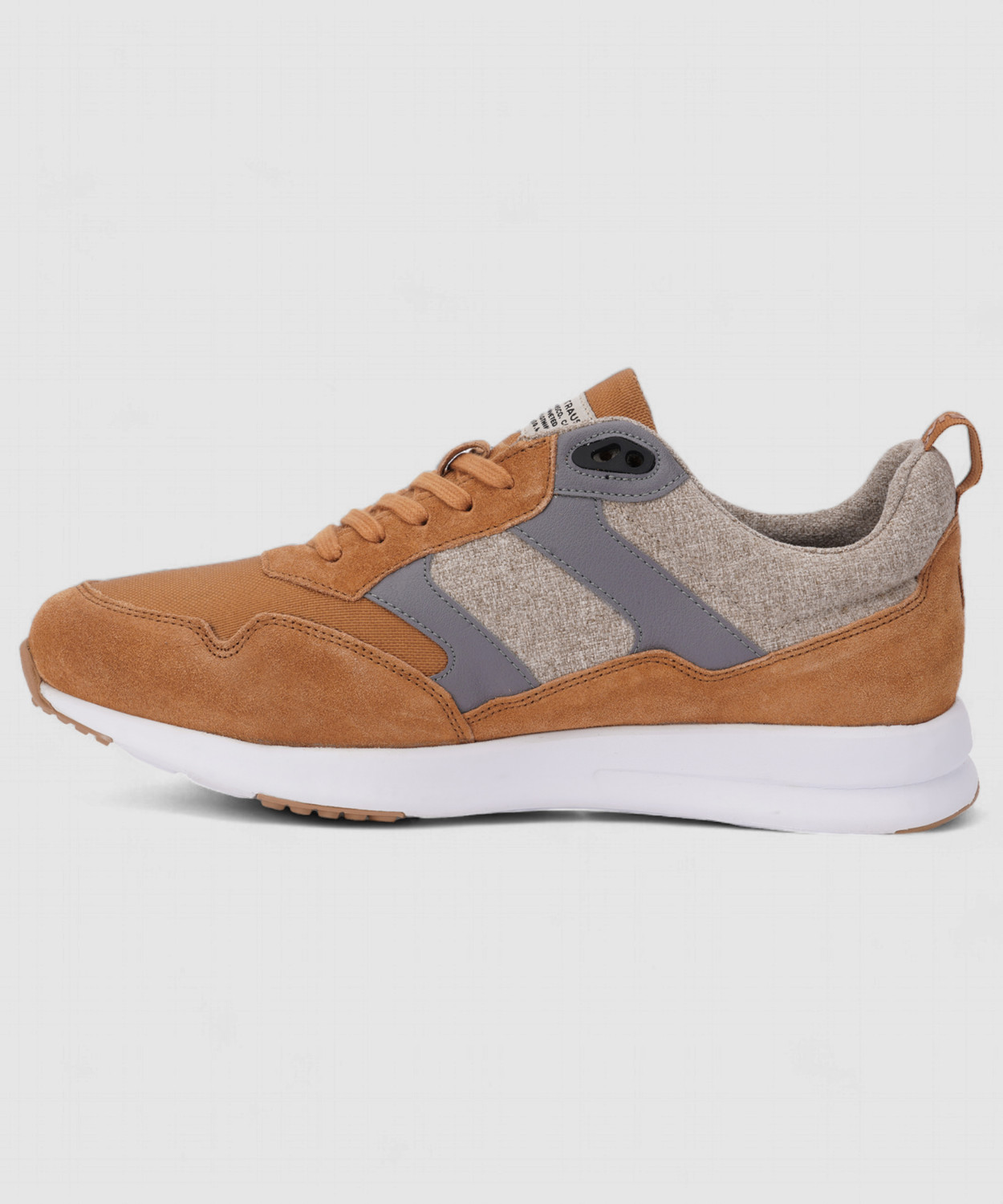 Image of LEVI'S Men's Brown Color Block Sneakers Sneakers For Men