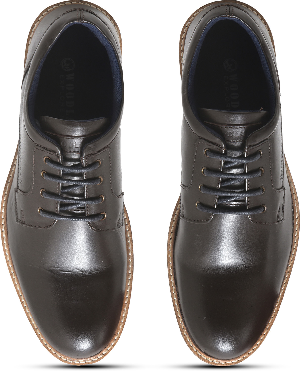 Image of WOODLAND Formal Office Wear Leather Premium Comfortable Lace Up For Men