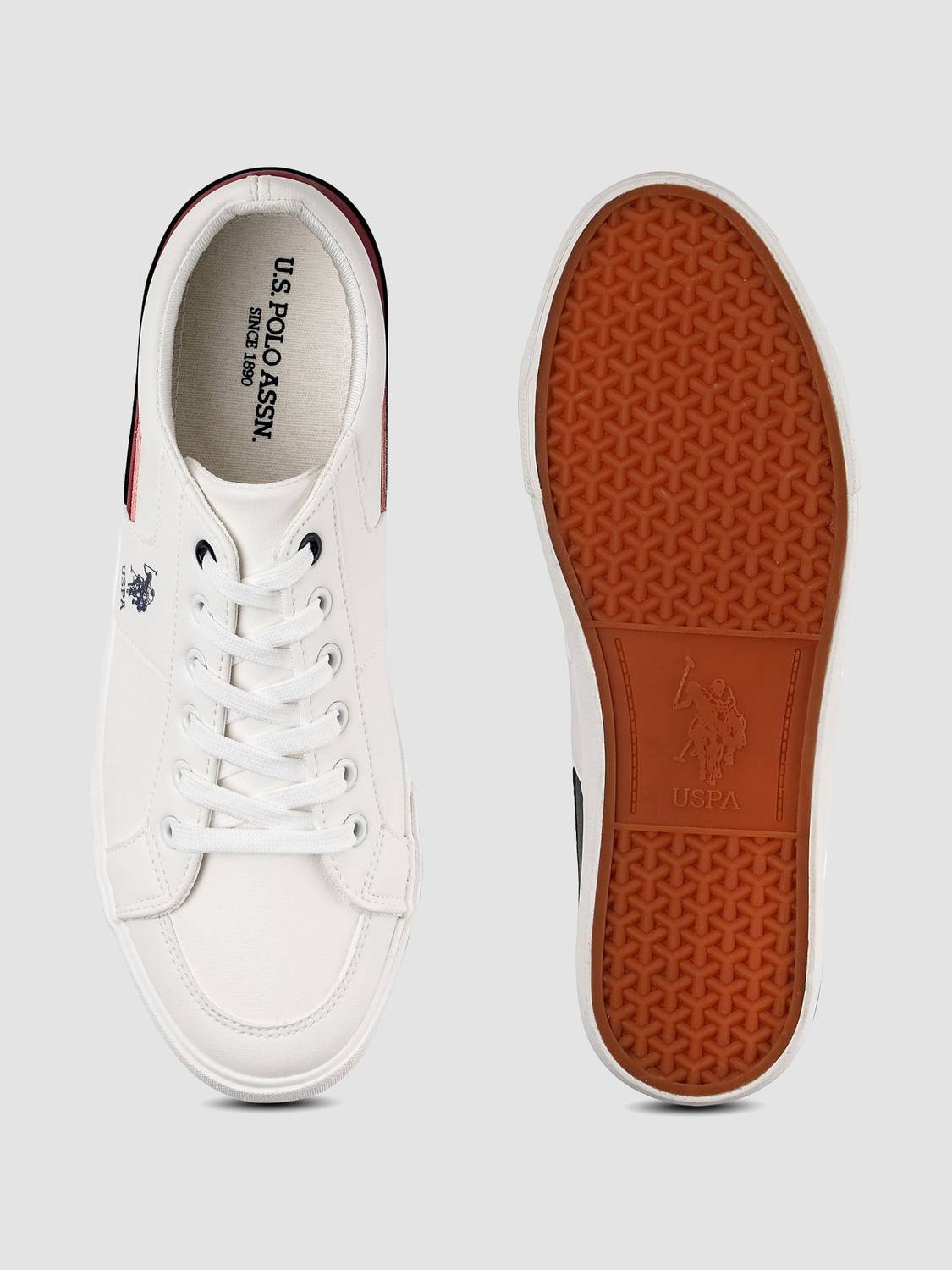 U.S. POLO ASSN. CLARKIN 7.0 Sneakers for Men, White - Image 5