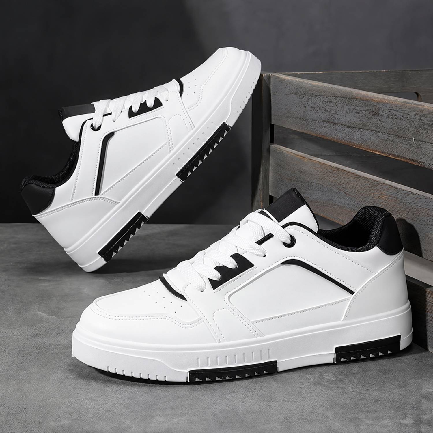 Luxury Embroidered Sequins Powder White shoes Sneakers For Men - Image 2
