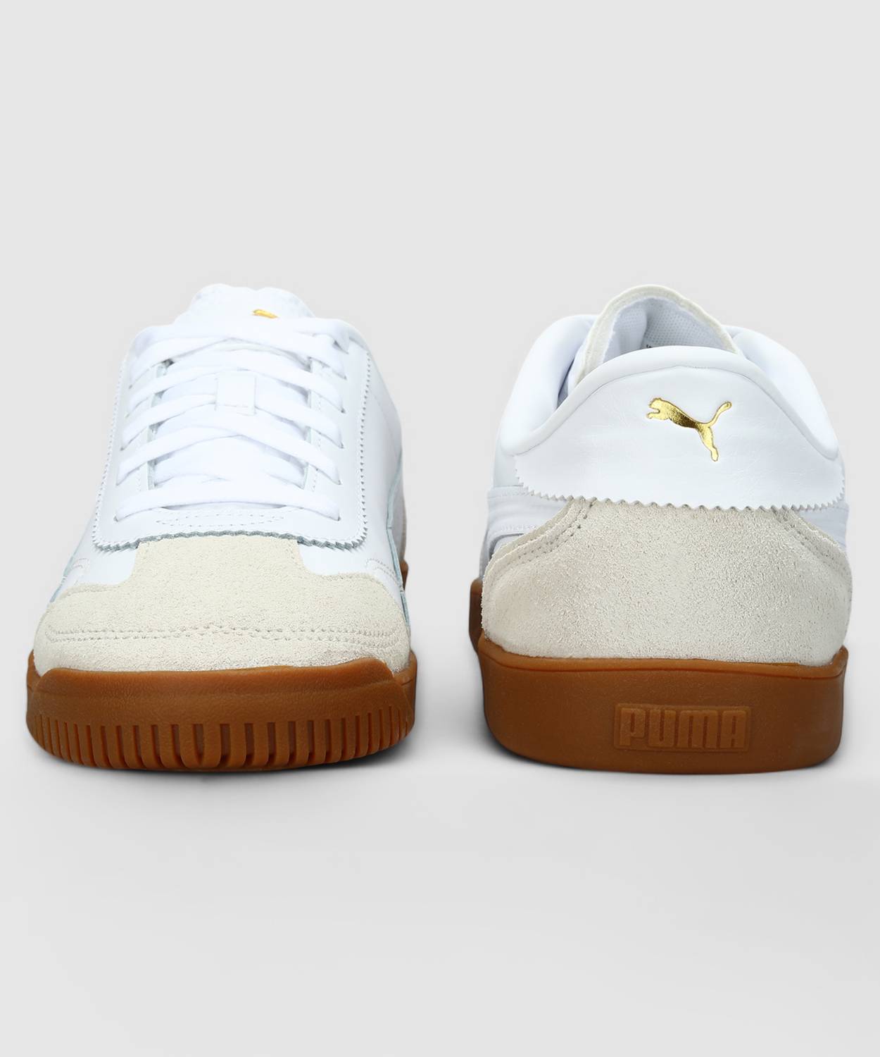 PUMA Club 5v5 Lux White Sneakers For Men - Image 4