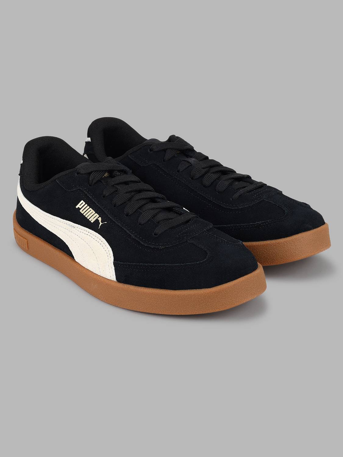PUMA Club II Era Suede Black Sneakers For Men - Image 2