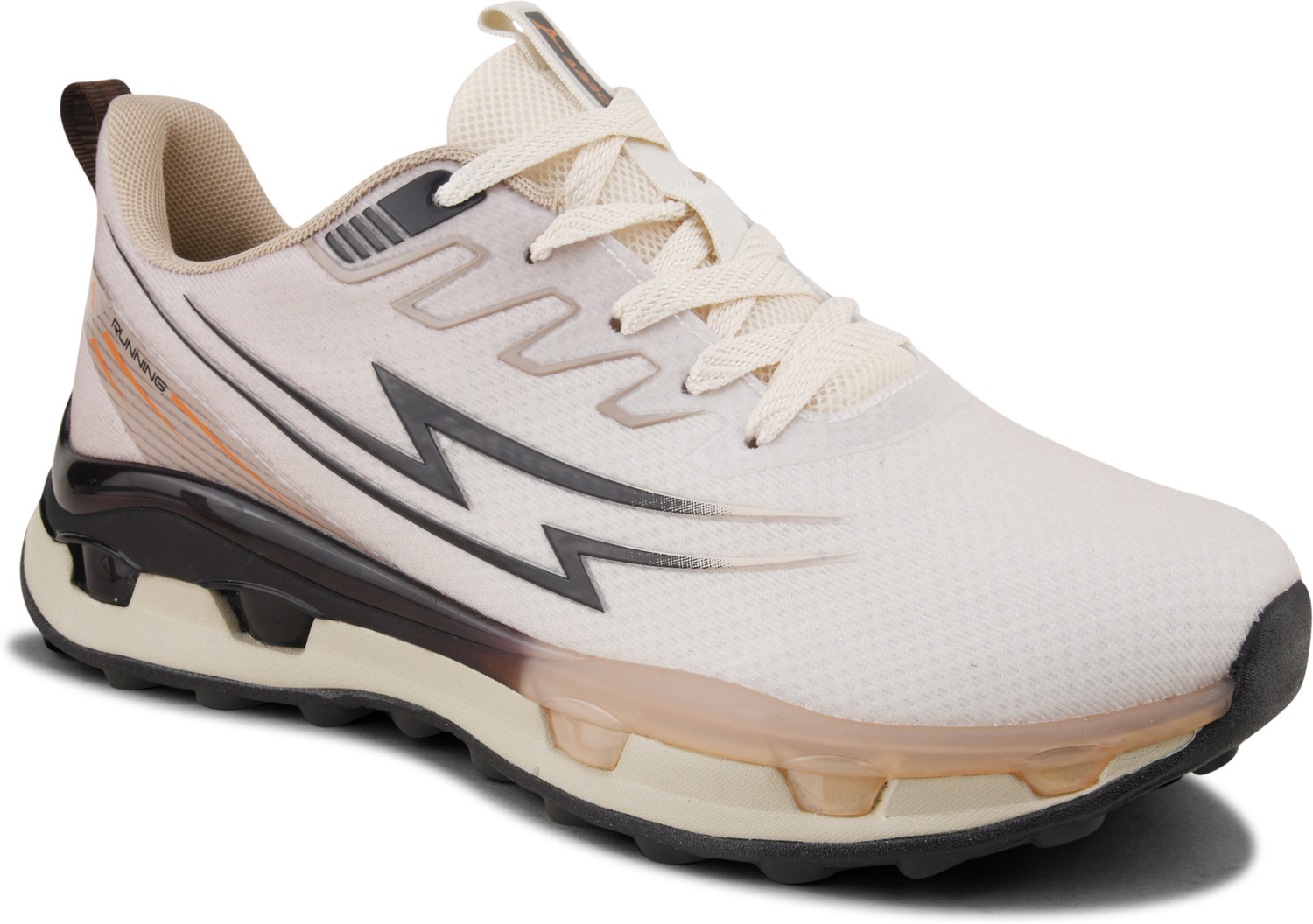 Image of Abros REBEL Running Shoes For Men (Beige, 8)