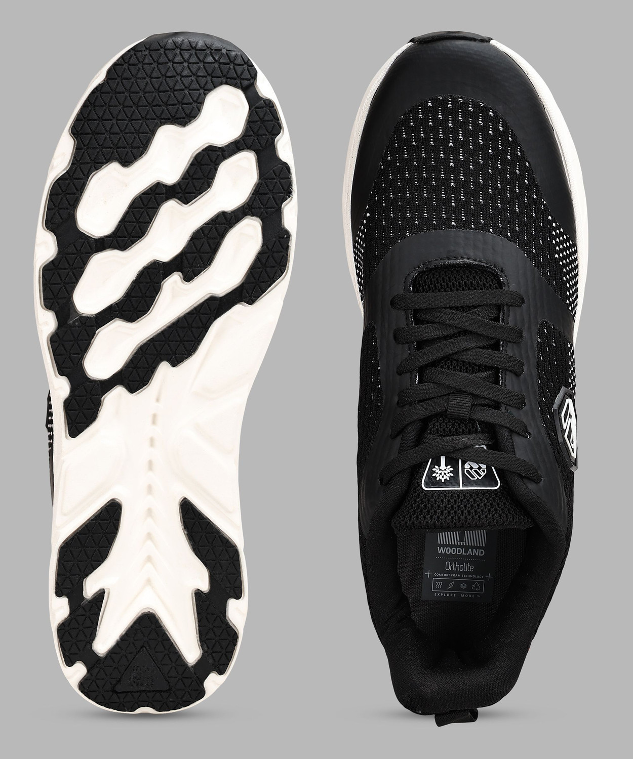 Image of WOODLAND Running Workout Lightweight Breathable Performance Running Shoes For Men