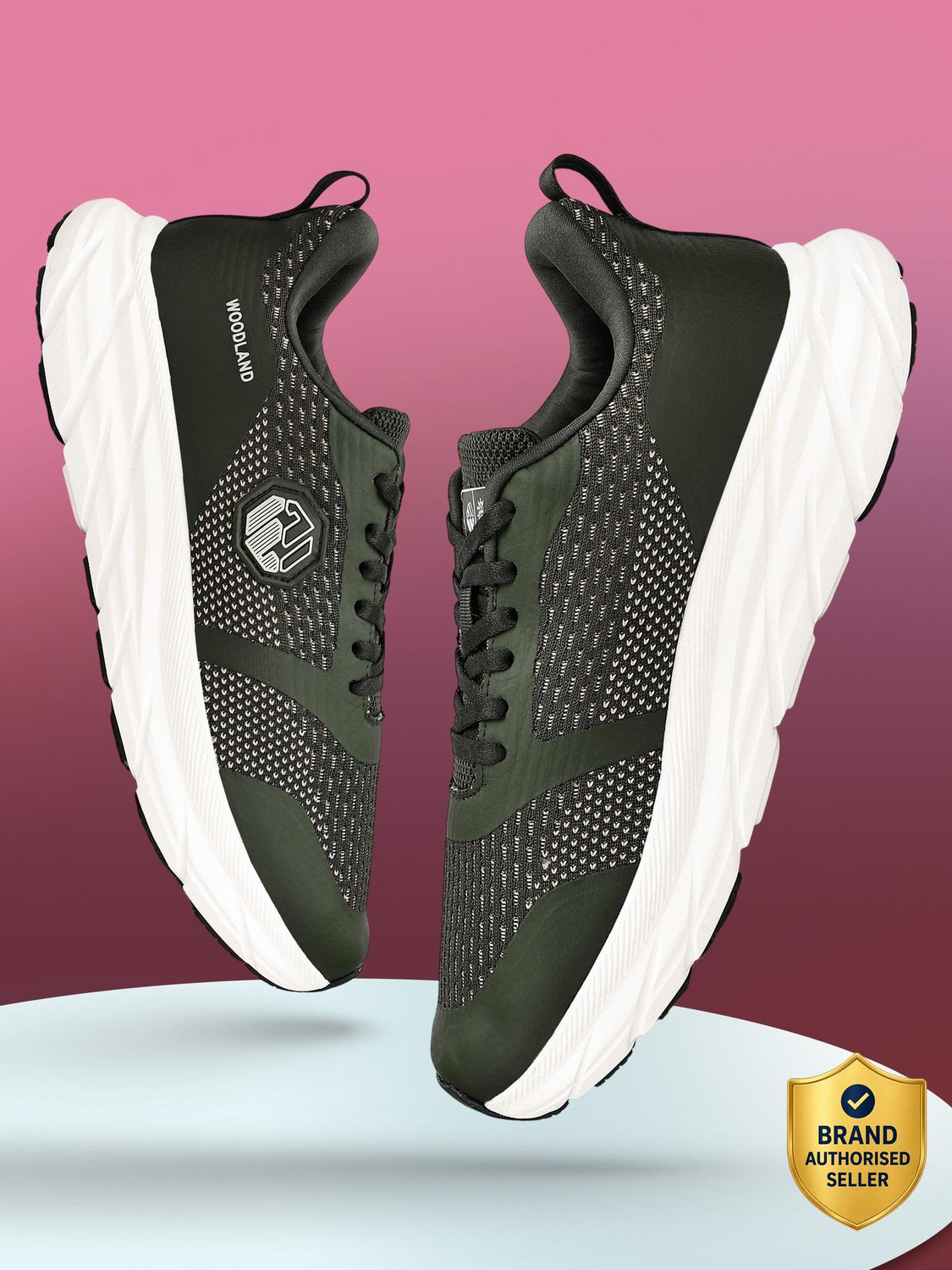 Image of WOODLAND Running Workout Lightweight Breathable Performance Running Shoes For Men