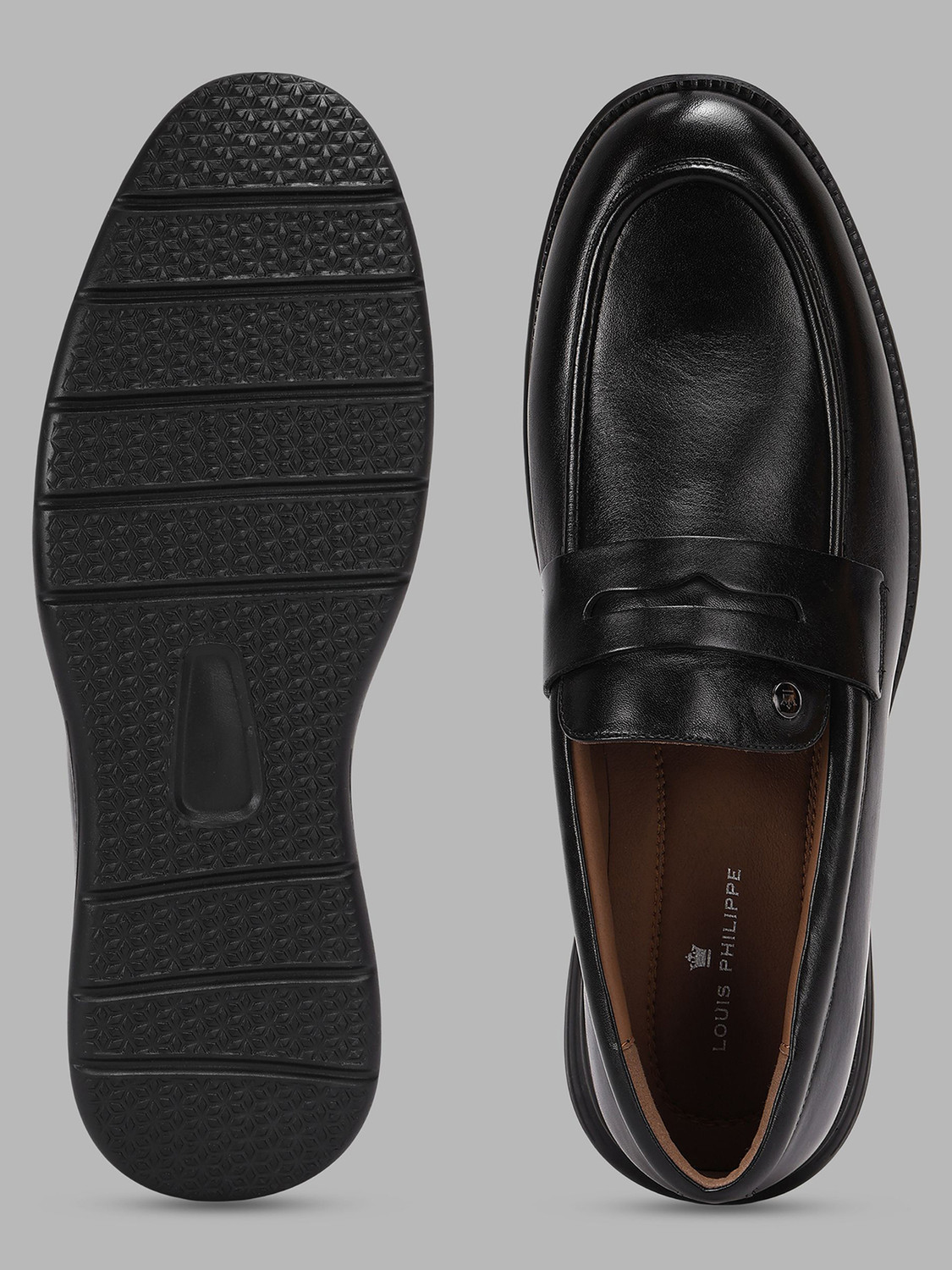 Image of LOUIS PHILIPPE Premium Leather Breathable Light Weight Flat Heel Casual Slip On For Men