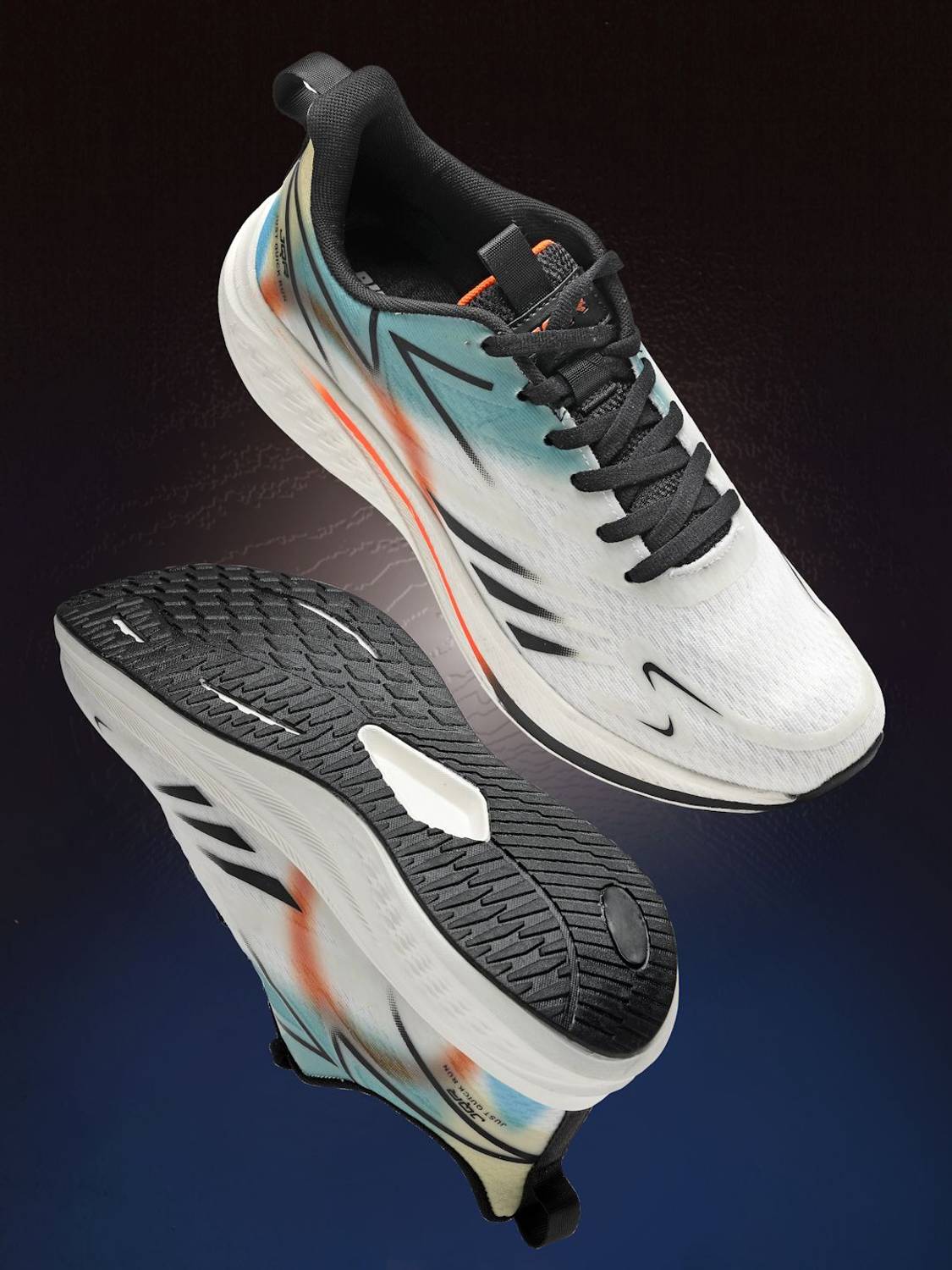 JQR KRATON-PLUS Men's White Running Shoes - Image 2