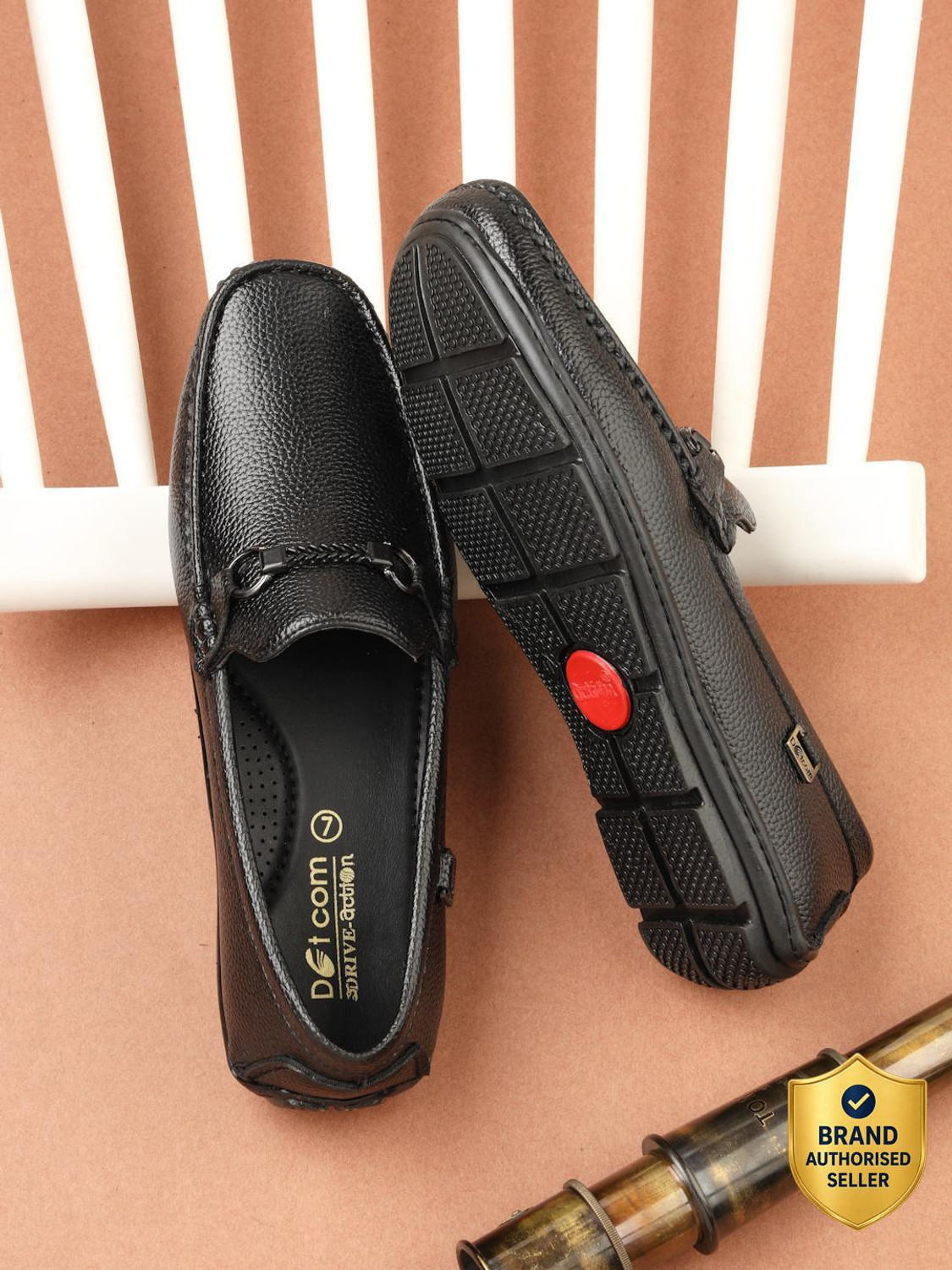 Image of action Dotcom DRIVE-203 Classy Trendy Comfortable lightweight Casual Slip-On Loafers For Men