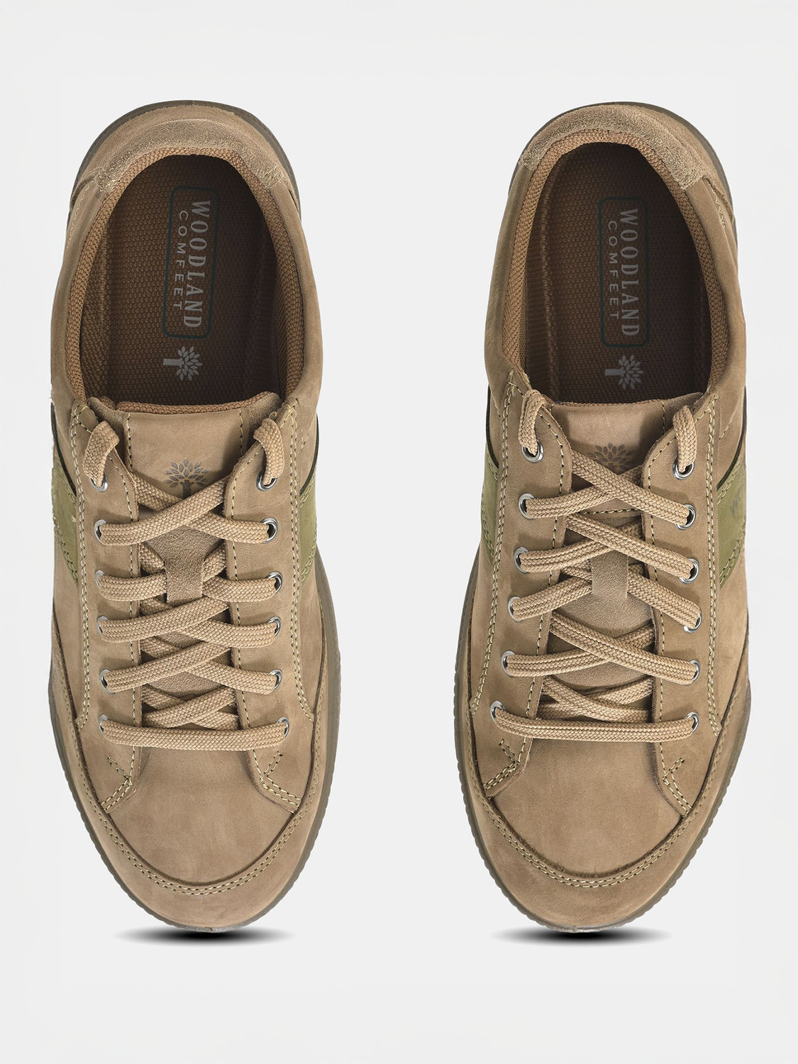 Image of WOODLAND Lace Up Lightweight Breathable Comfortable Daily Use Casuals For Men