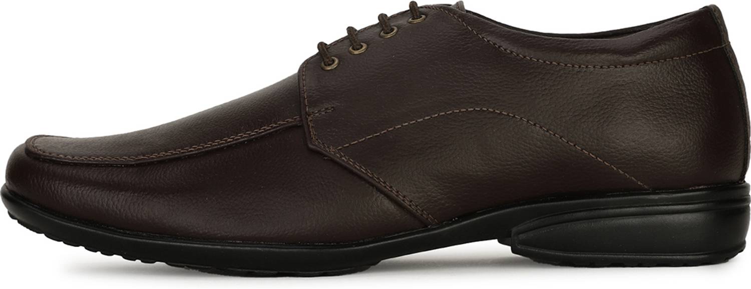 Bata Men Brown Lace Up Shoes - Image 4