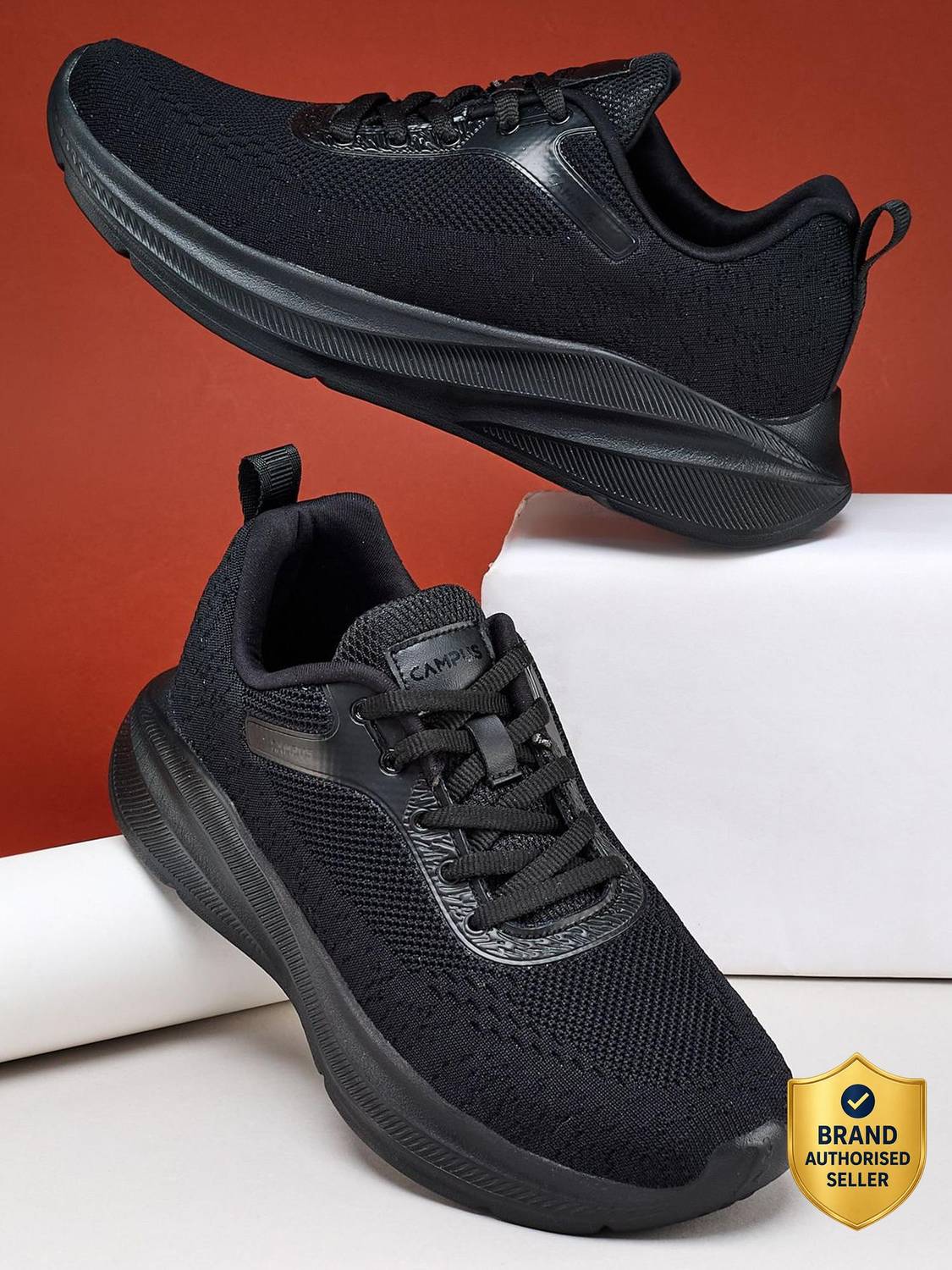 CAMPUS MAXIMUS L-1 Black Running Shoes for Women - Image 1