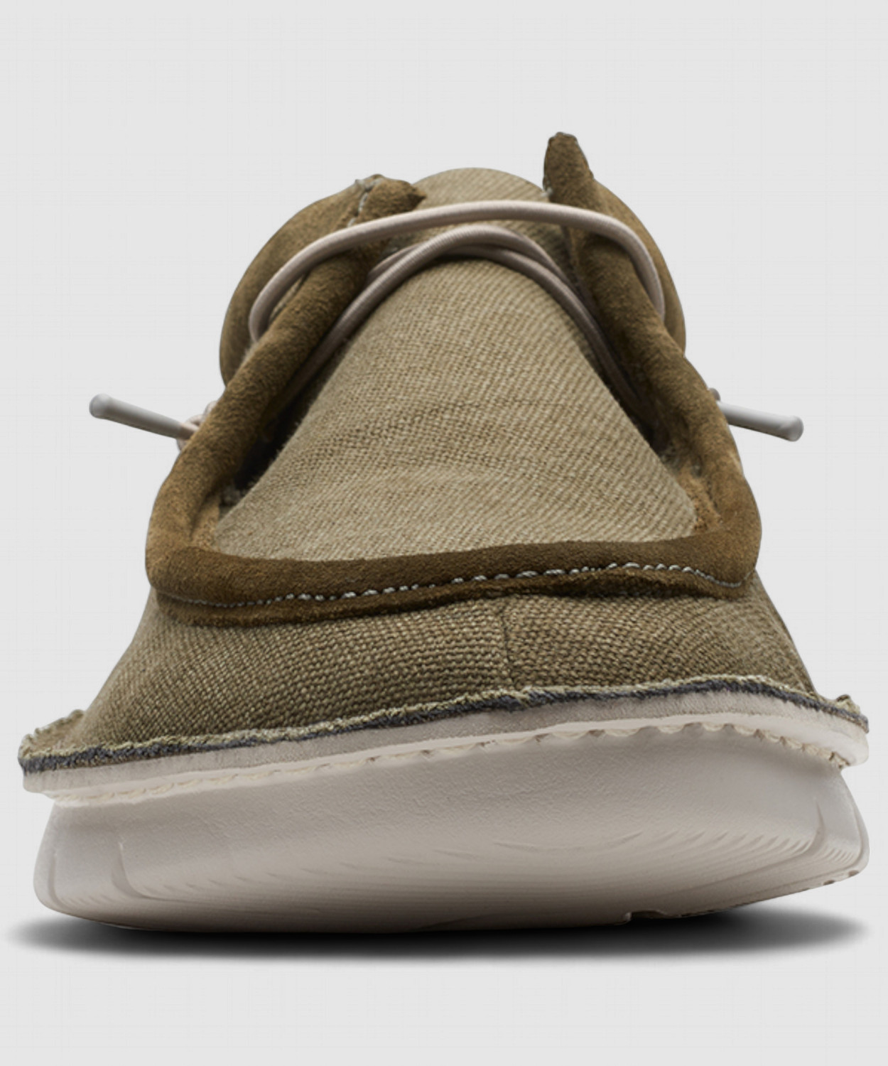 Image of CLARKS Colehill Easy Dark Olive Txt Casuals For Men