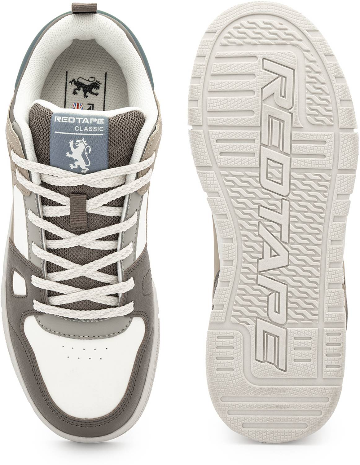 RED TAPE Men's Brown Low Cut Sneaker - Image 5