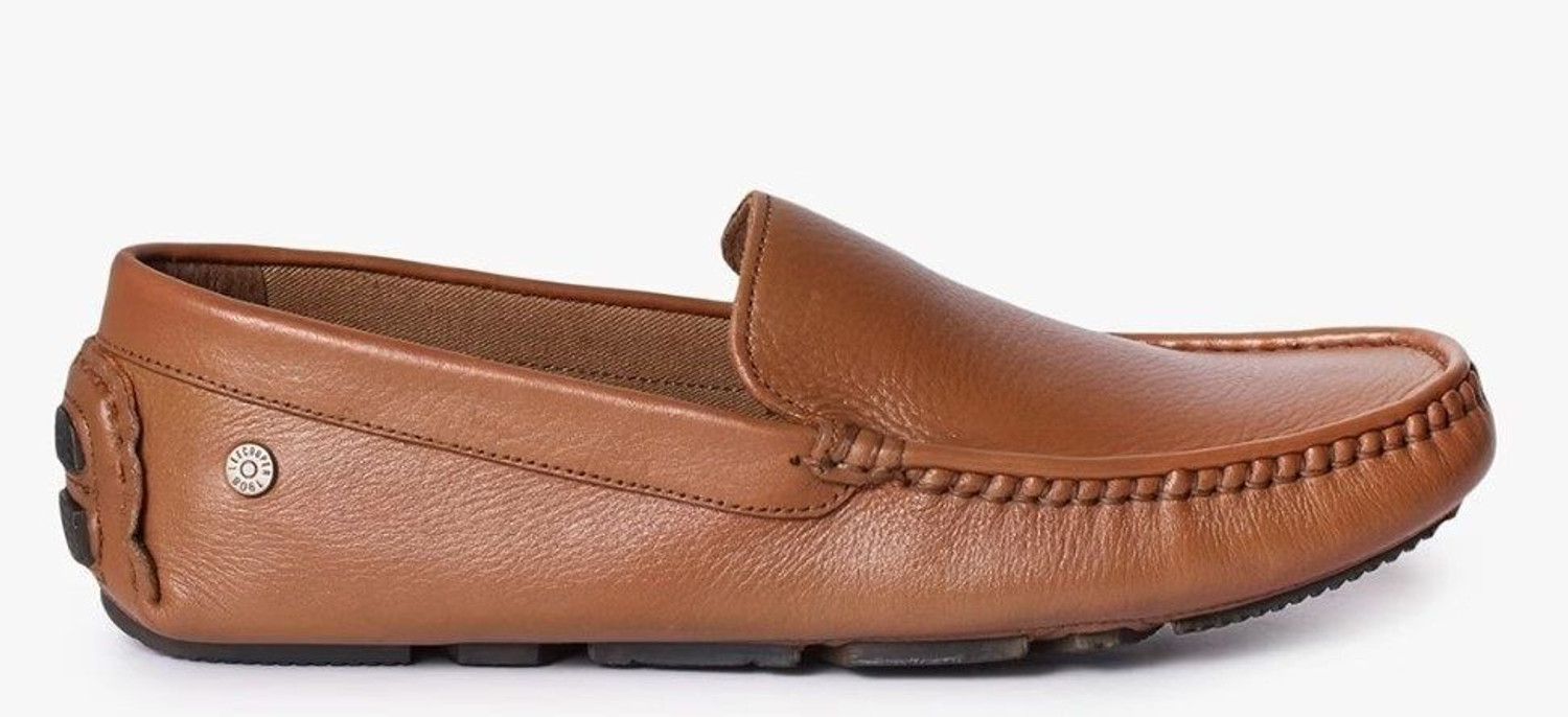 Image of LEE COOPER Leather Casual Slip-On Stylish Lightweight and Comfortable Daily Wear Loafers For Men