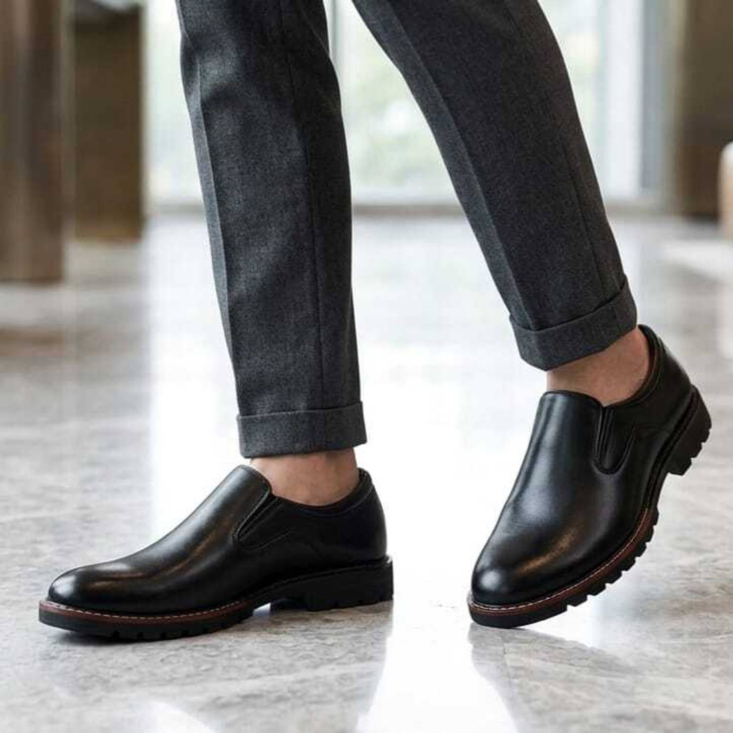 AMZI Men’s Welt Formal Shoes – Premium, Chunky Lug Sole, Lace-Up, slip-on Corporate Casuals For Men
