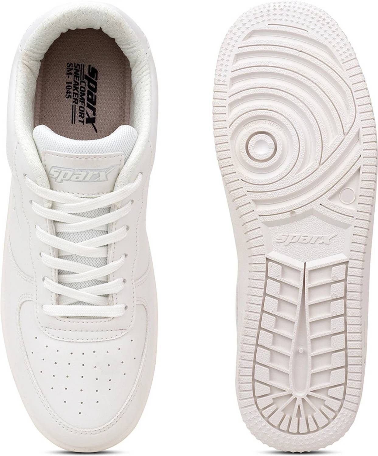 Sparx SM 1045 Men's White Sneakers - Image 2