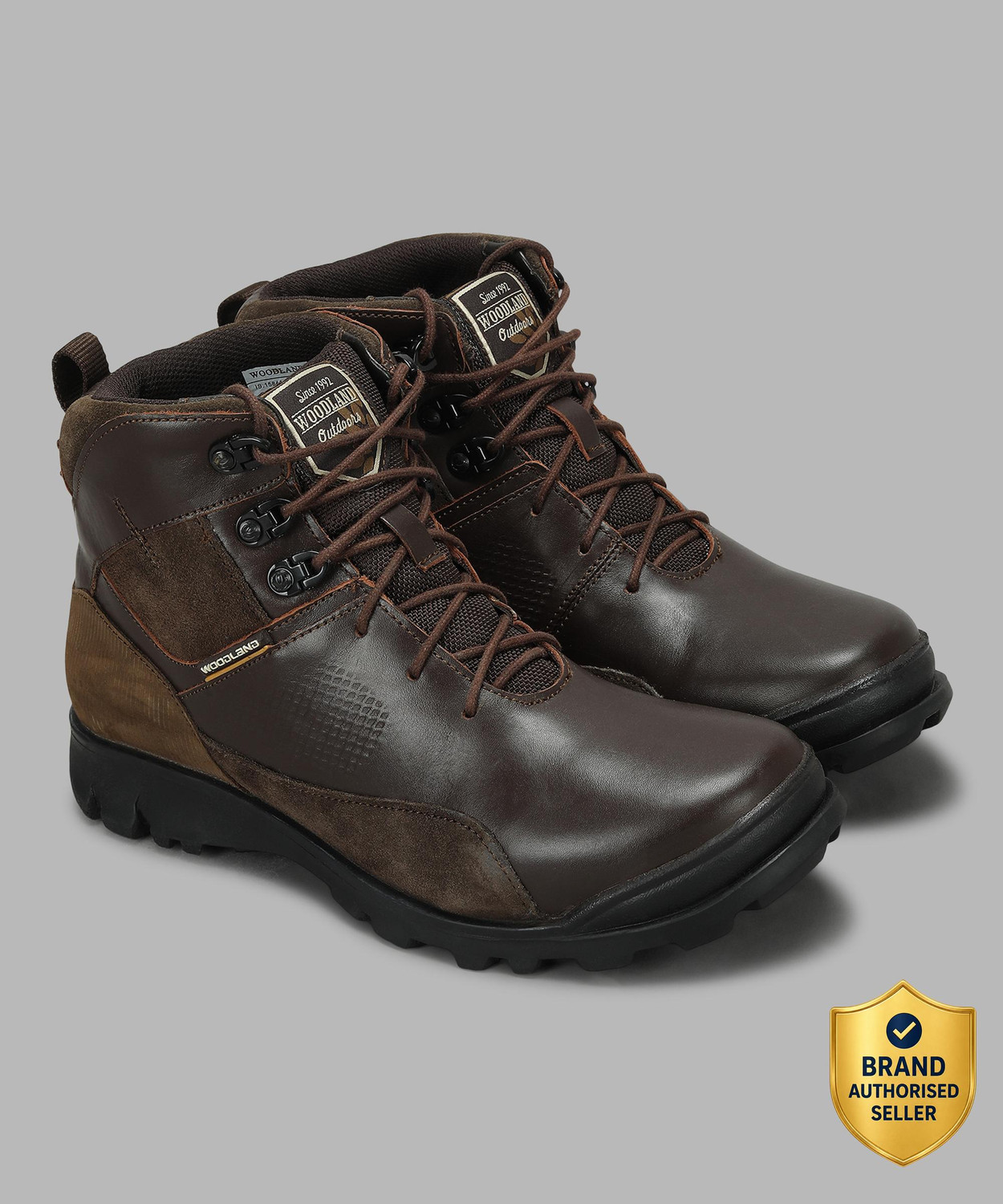 Image of WOODLAND Outdoor Durable Comfortable Everyday High Ankle Boots For Men
