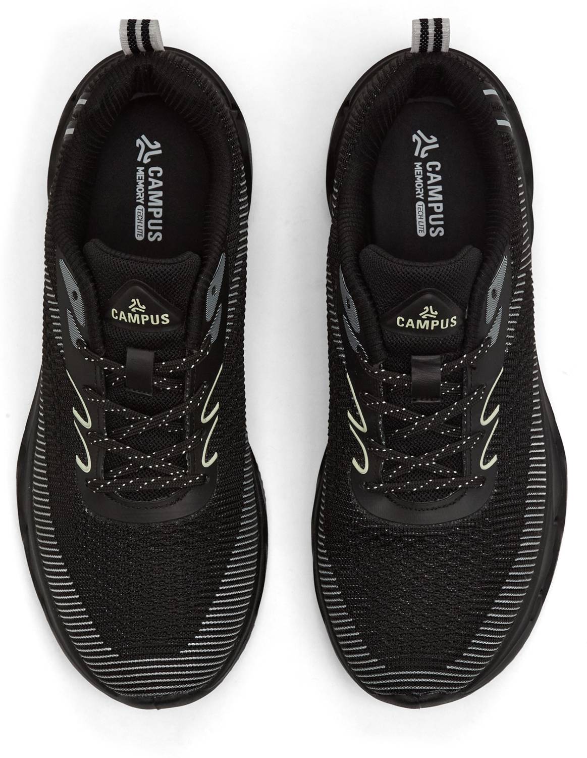 CAMPUS SPECS Black Running Shoes for Men - Image 4