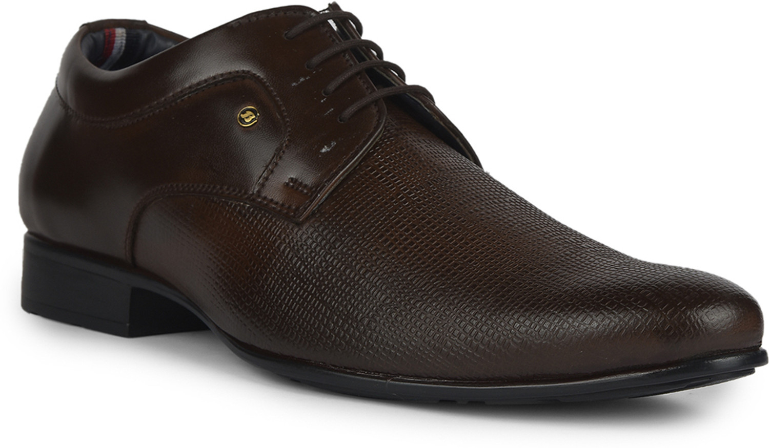 Image of Bata Bata Men Formal Derby Lace Up Shoes - Brown (7Uk) Derby For Men