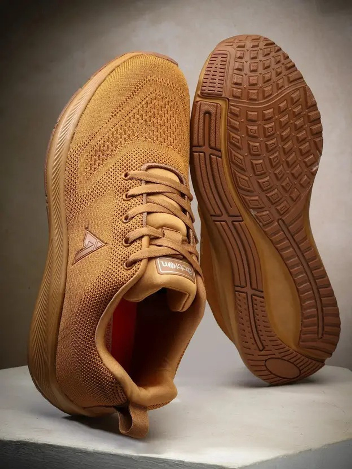 Image of action Athleo ATG-496 Comfortable Lightweight Breathable Durable Sports Lace-Up Running Shoes For Men