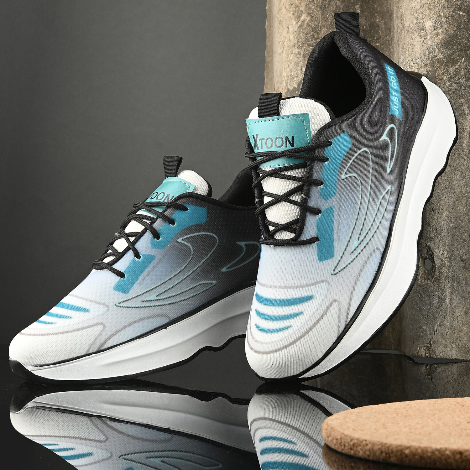 Image of Xtoon Rich Quality|Comfortable|Ultra Lightweight Sneakers For Men (Grey, 6)
