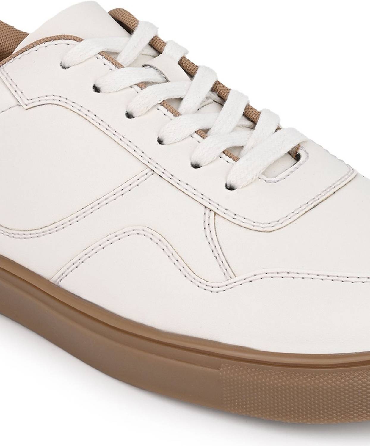Roadster Men White Casual Sneakers - Image 5