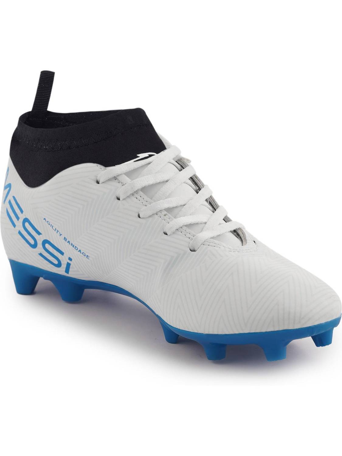 MESSI White Ankle Studs Football Shoes Football Shoes For Men