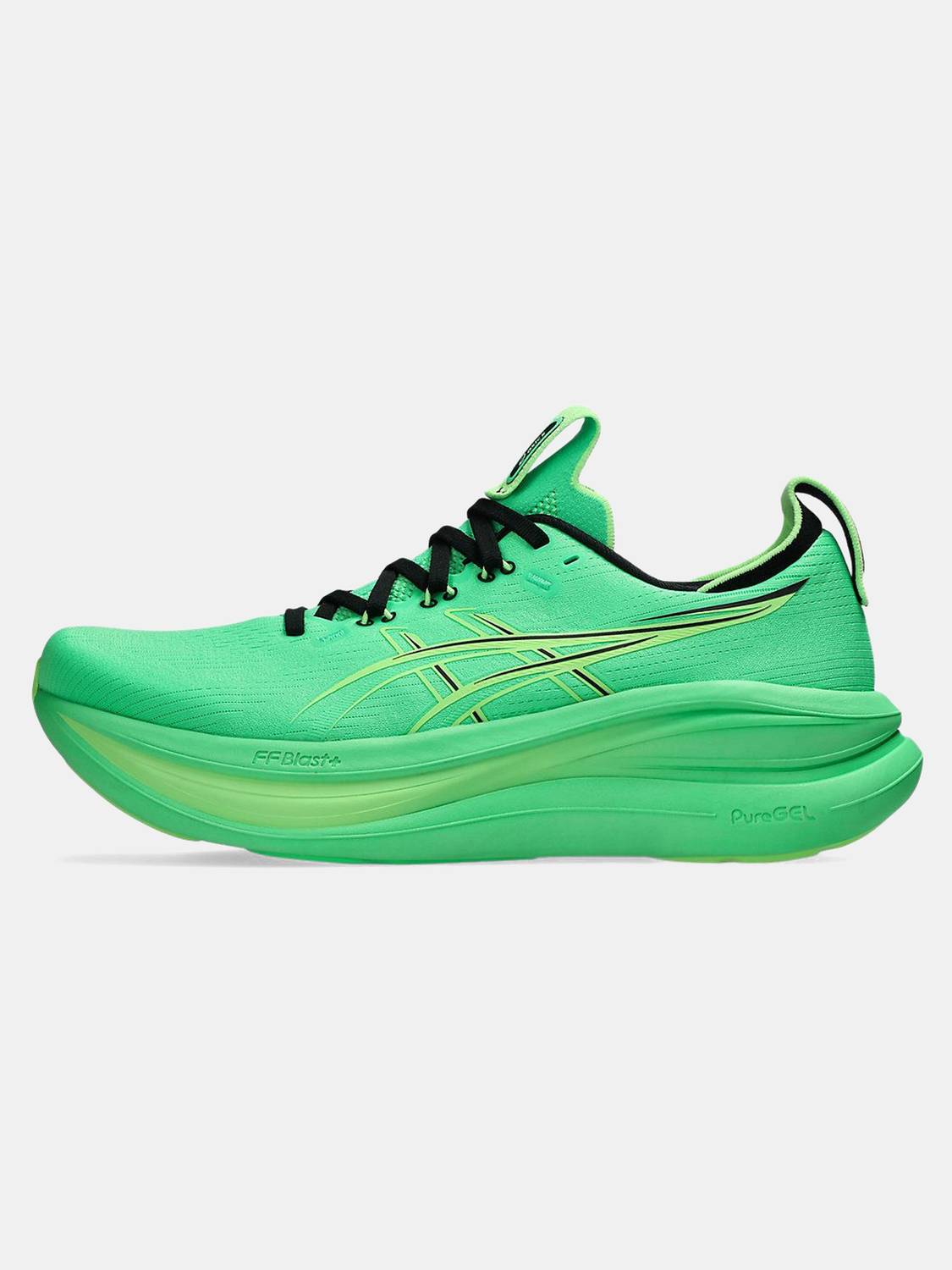 Asics GEL-NIMBUS 28 Men's Running Shoes Green - Image 3