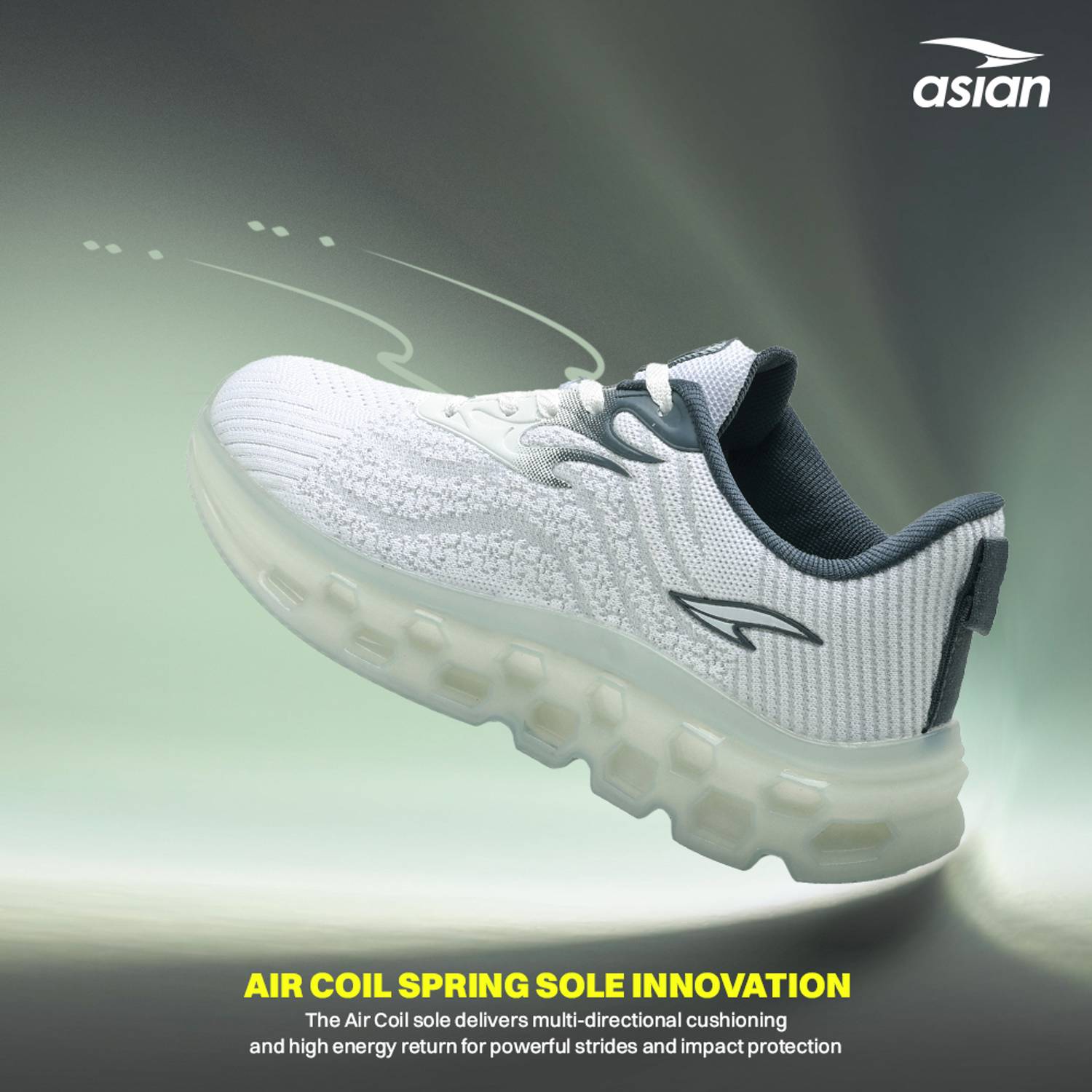 asian Powerplay-29 Men's Running Shoes - Image 4