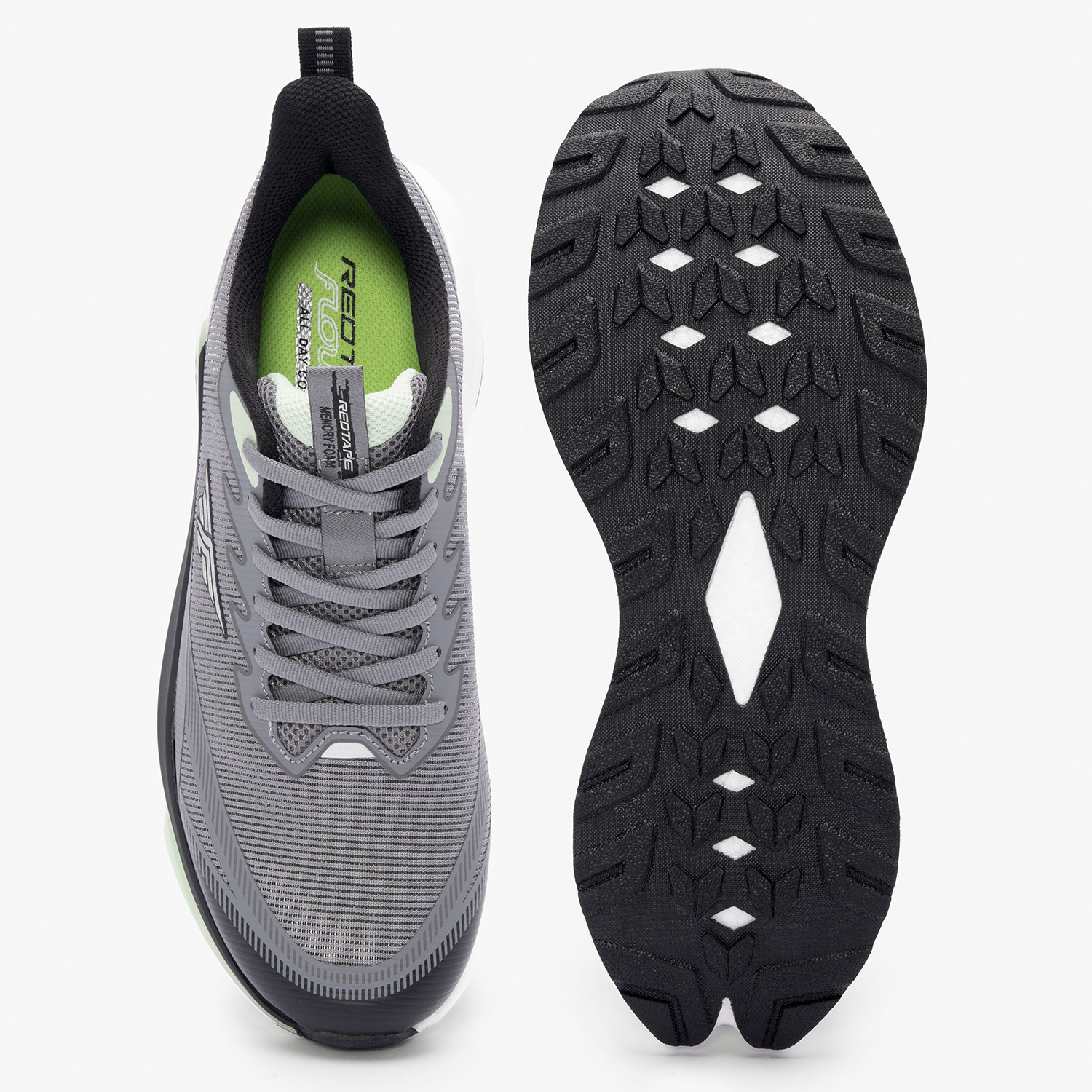 Image of RED TAPE Low Cut Sports Shoes for Men in Dark Grey | Sports Shoes Walking Shoes For Men