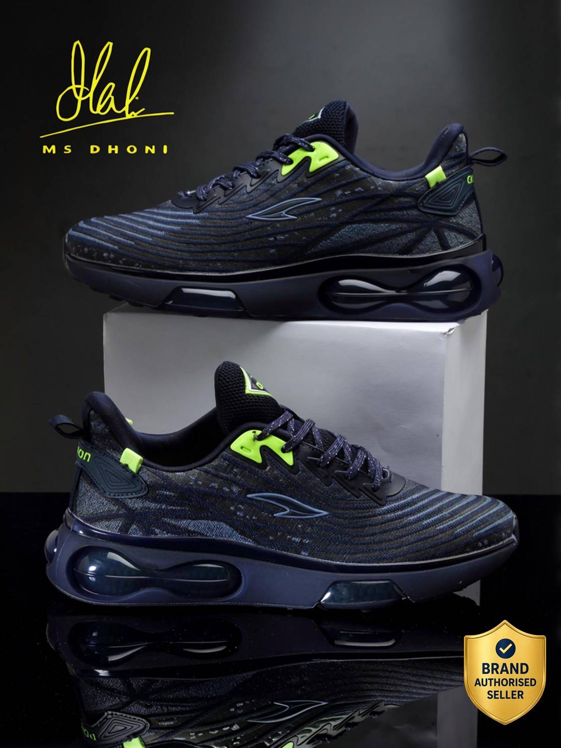 Asian Airweave-02 Navy Running Shoes for Men