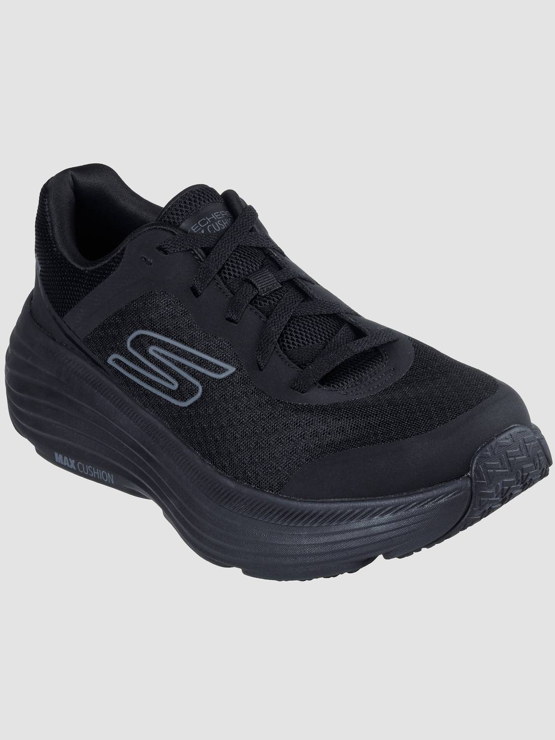 Skechers MAX CUSHIONING ENDEAVOUR Black Men's Sneakers - Image 5
